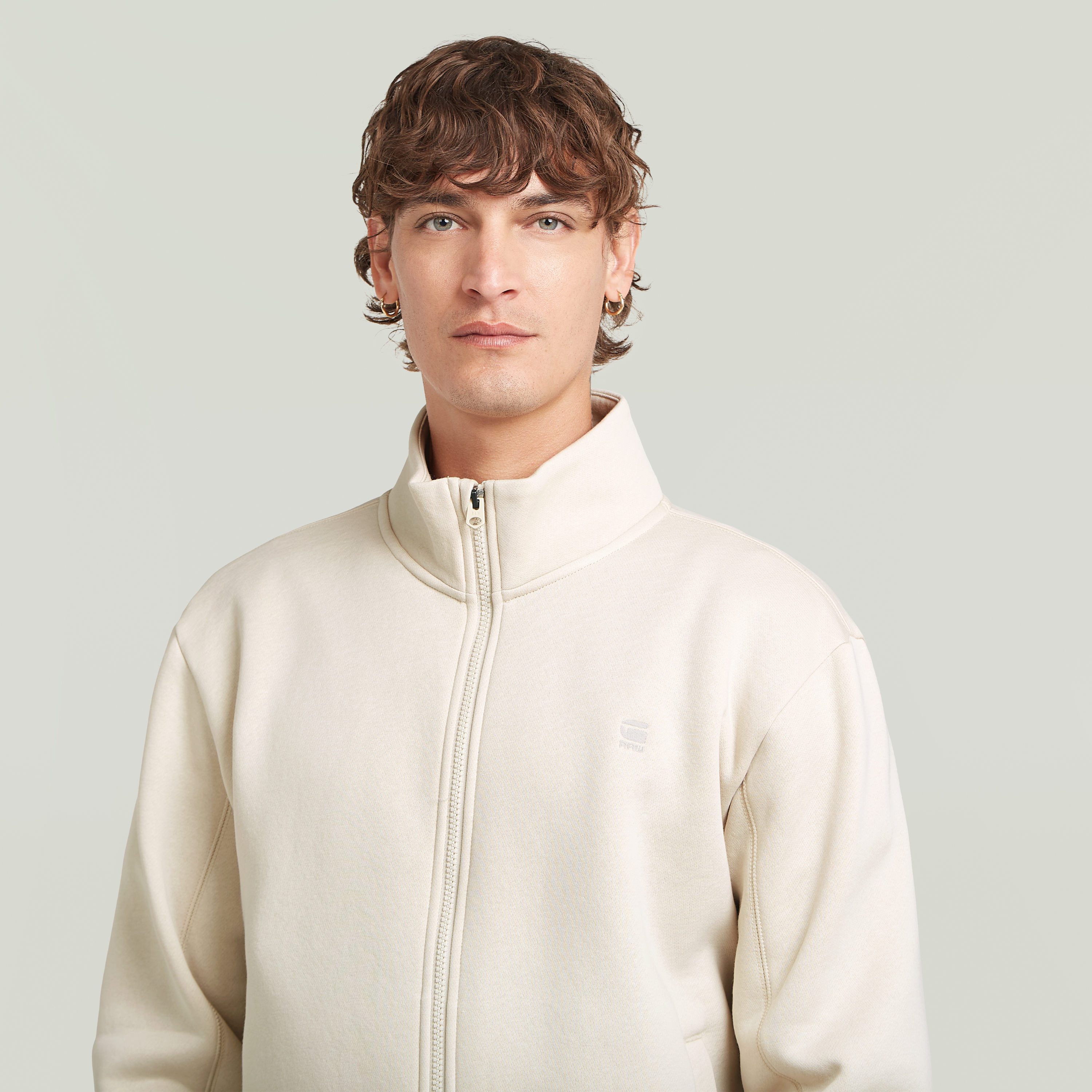 G-Star RAW Sweatvest met logoborduursel op borsthoogte