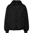 vero moda gewatteerde jas vmbeverly short jacket zwart