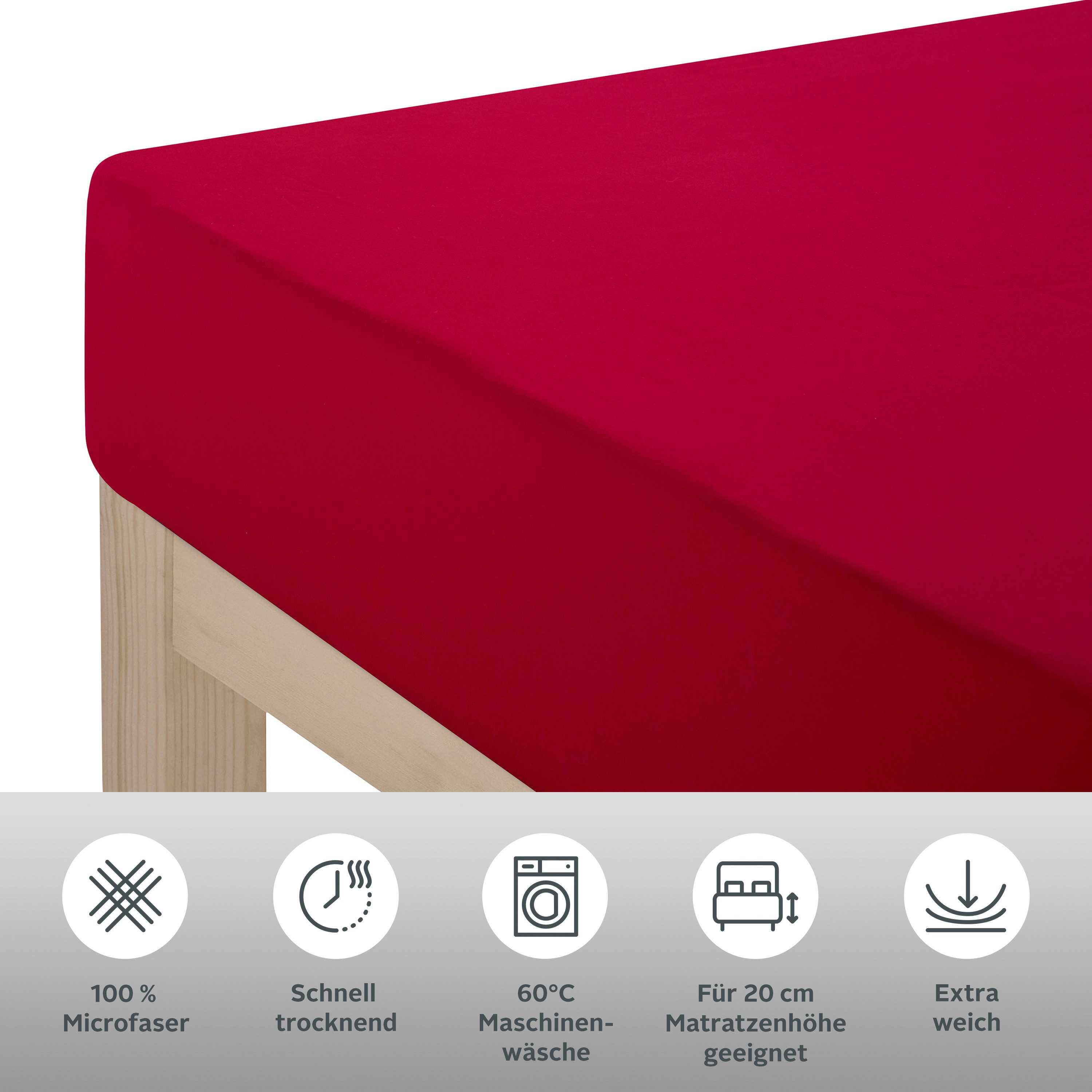 my home Laken Desner Microfiber, voor matrassen tot 20 cm hoogte, 100% polyester, beddengoed