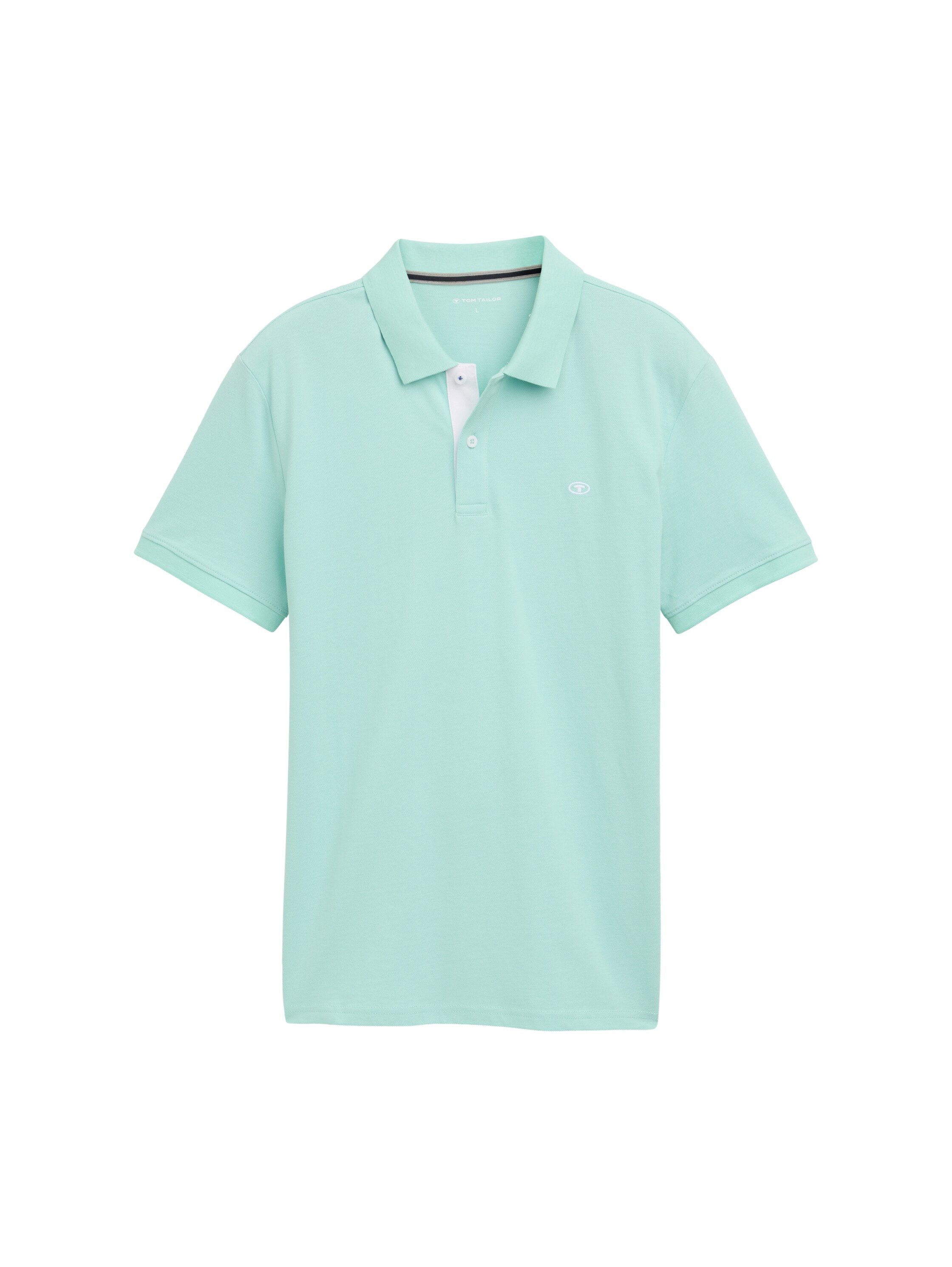 Tom Tailor Poloshirt met contrasterende knoopsluiting