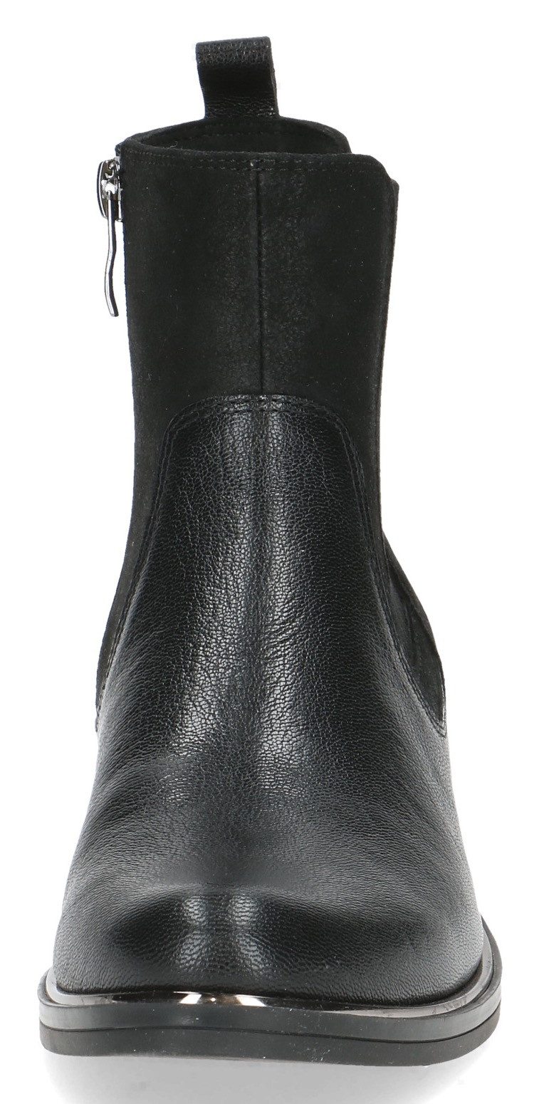 Caprice Chelsea-boots blokhak, laarzen, enkellaars met praktische rits