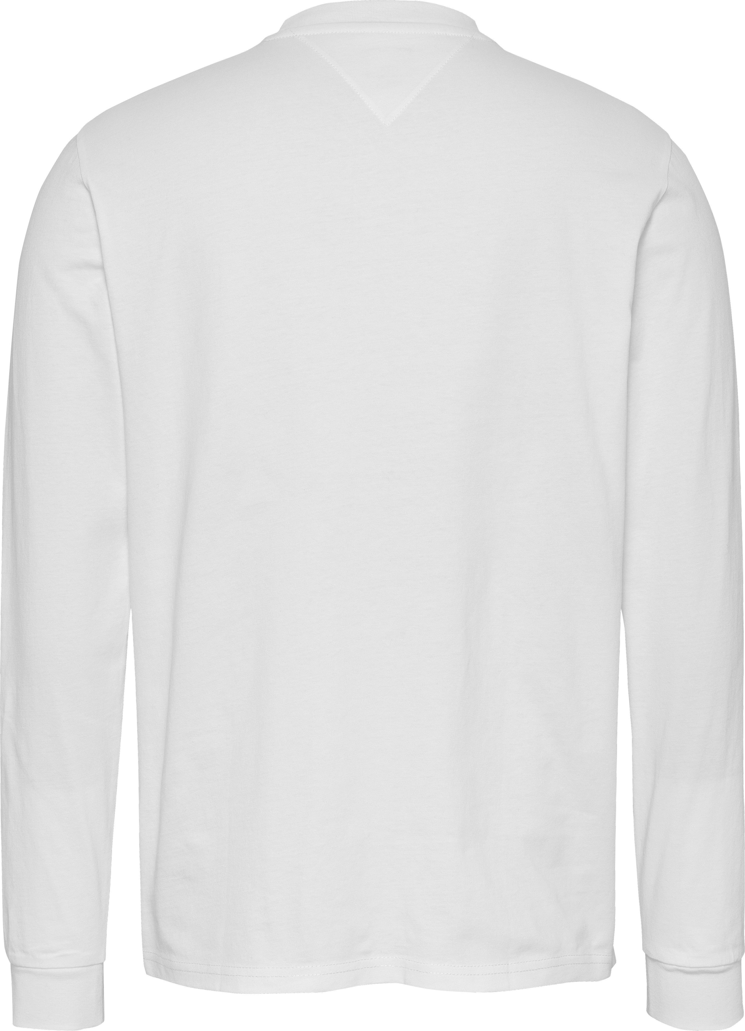 TOMMY JEANS Shirt met lange mouwen TJM SLIM LINEAR CHEST LS TEE EXT