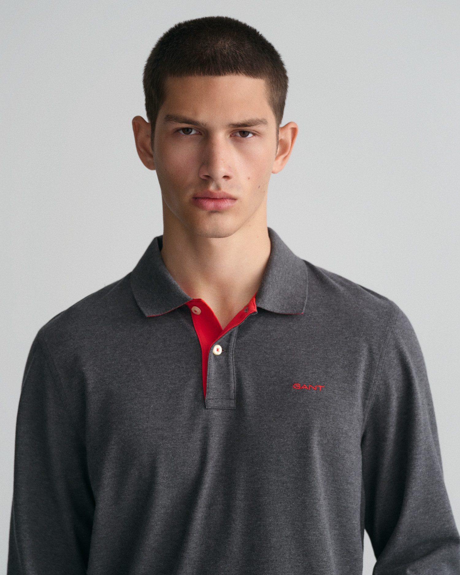 Gant Poloshirt REG CONTRAST PIQUE LS POLO met contrastkleurige inzetten