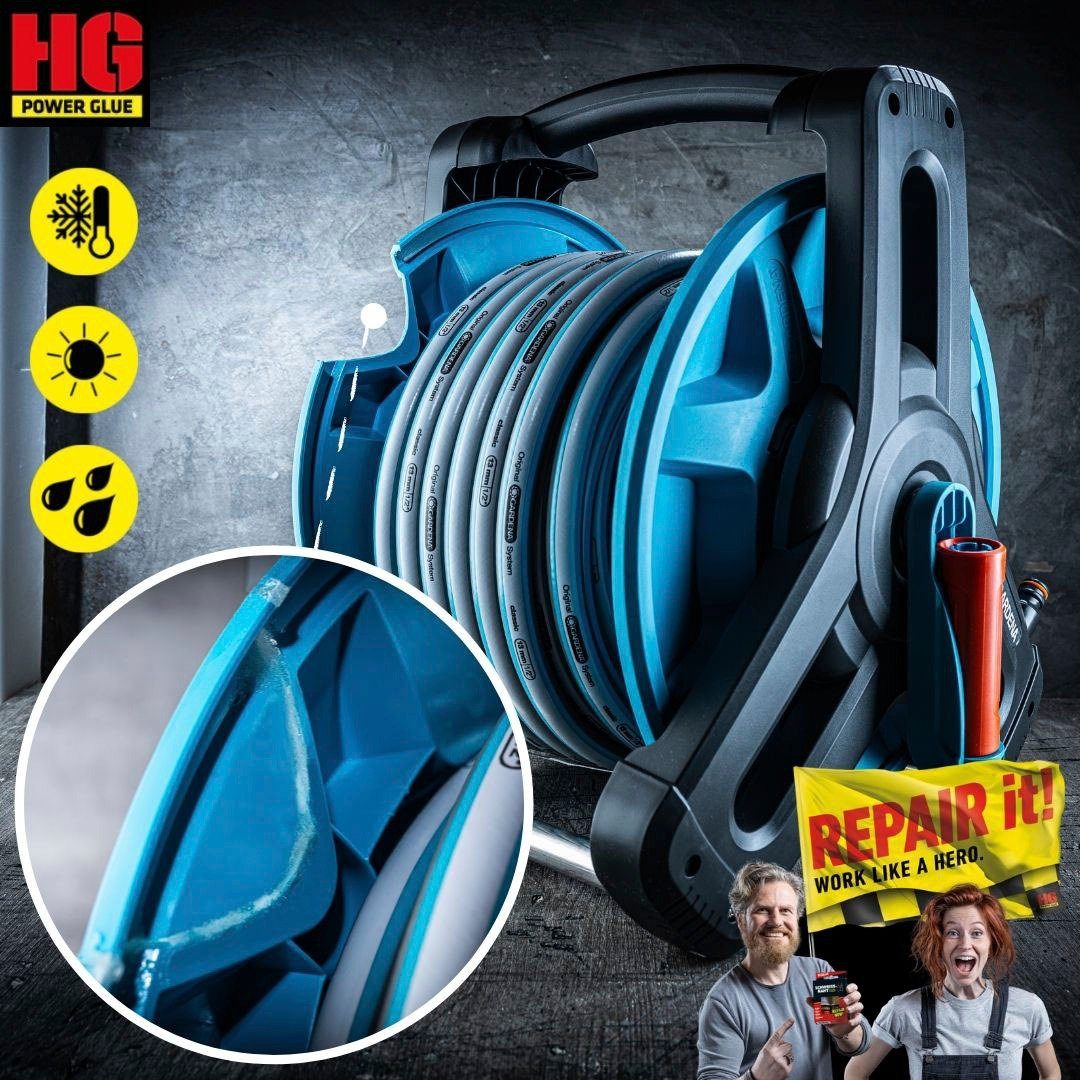 HG Lijm PowerGlue Professionele XXL-koffer, de lasnaad uit de fles