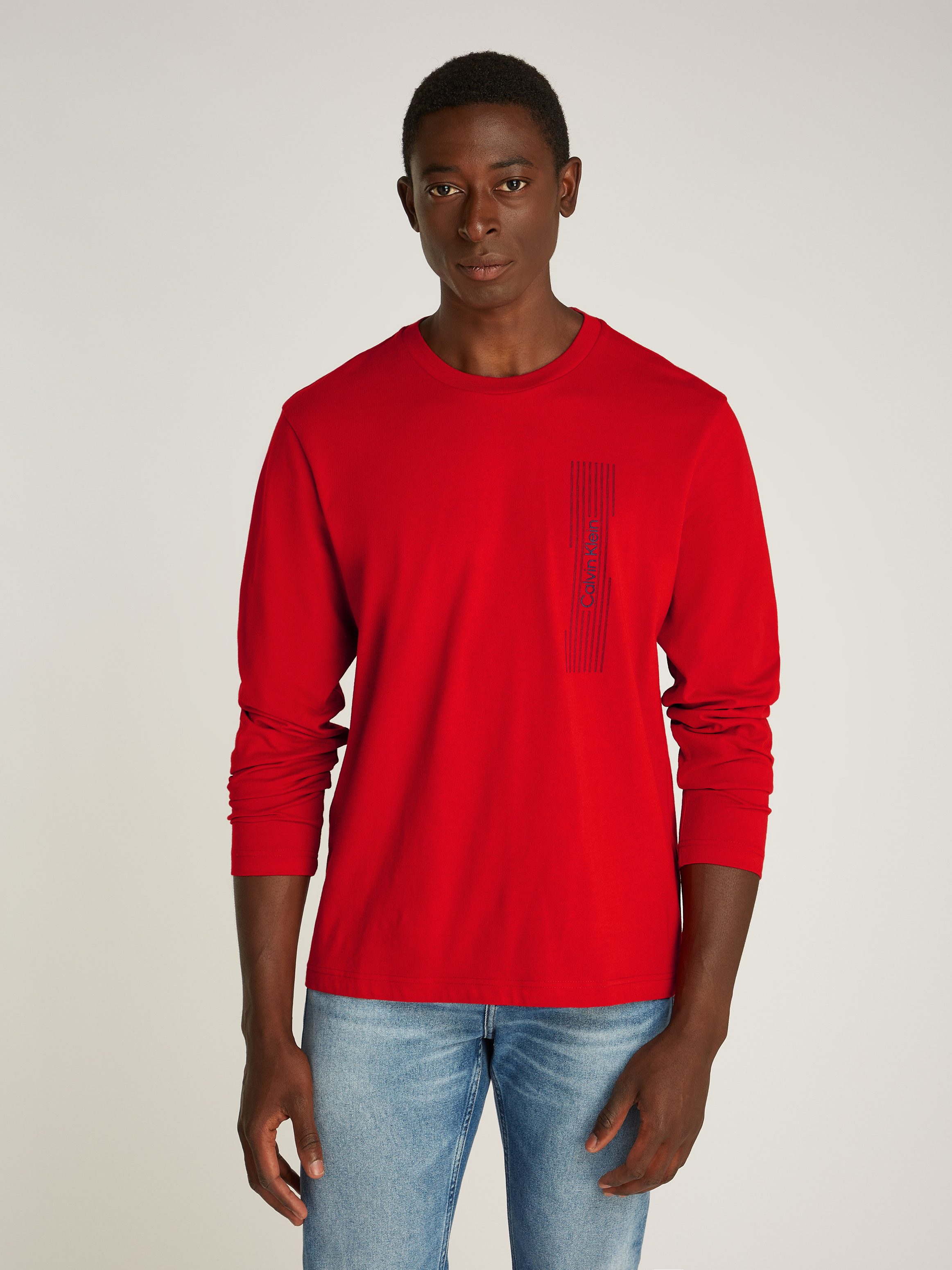 Calvin Klein Shirt met lange mouwen HORIZONTAL LOGO LS T-SHIRT