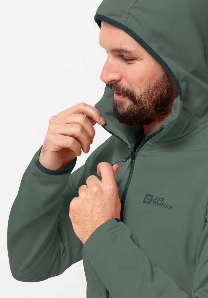 Jack Wolfskin Fleecejack ALPGRAT HOODED FZ M