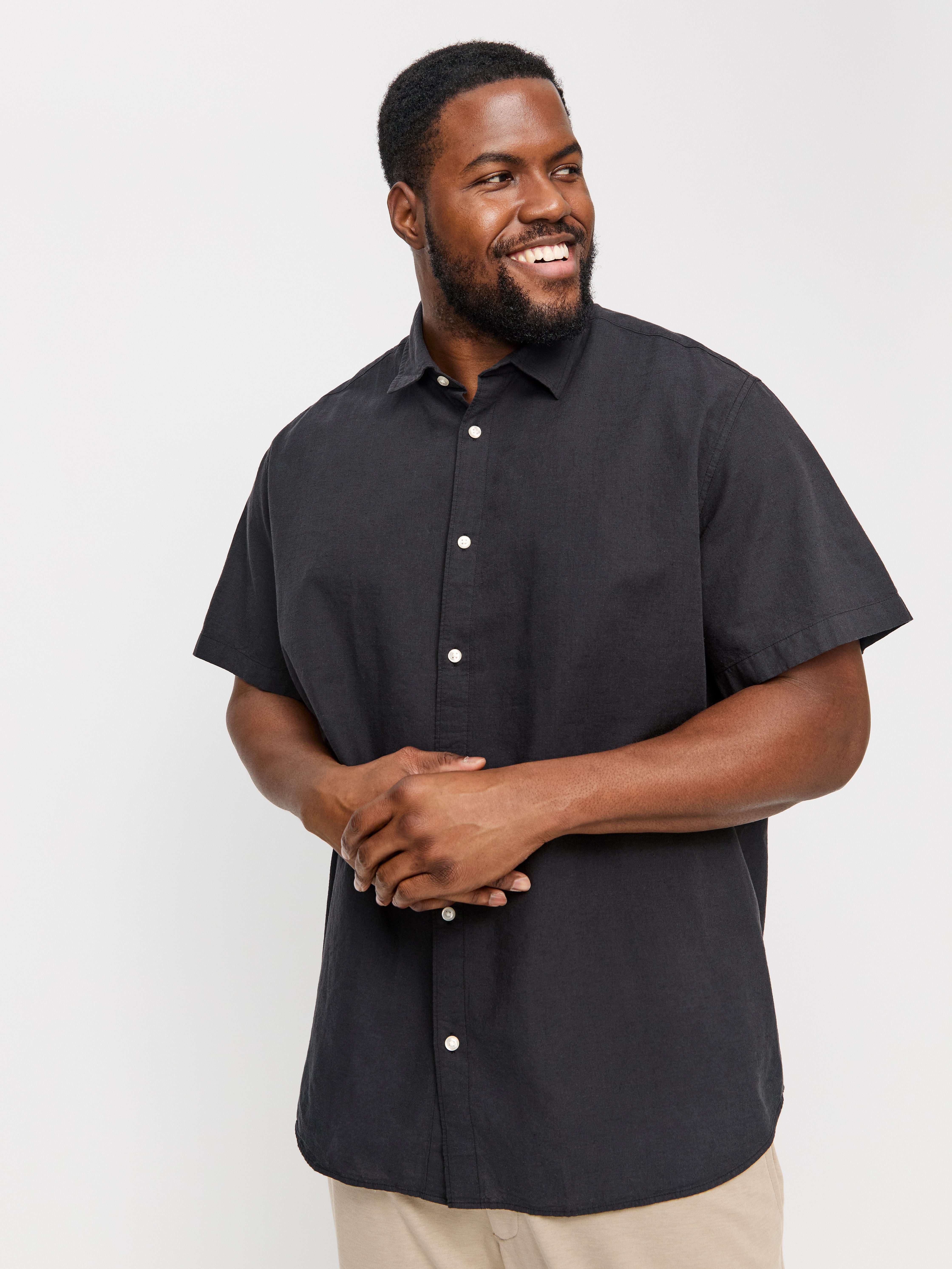 Jack & Jones PlusSize Overhemd met korte mouwen JJEBREEZE SHIRT SS SN PLS
