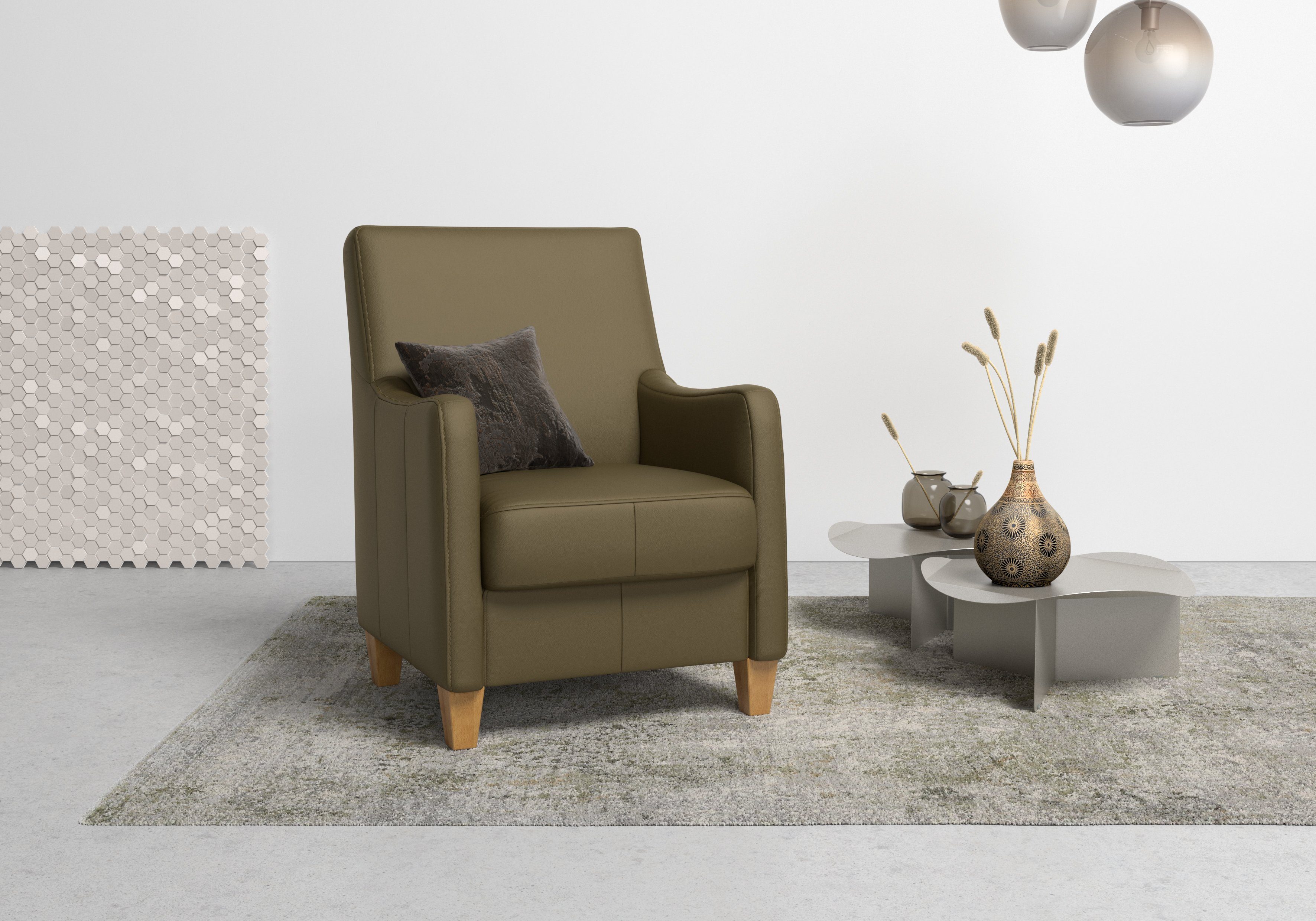 Home affaire Fauteuil Palmera Binnenveringsinterieur, in 5 stofkwaliteiten