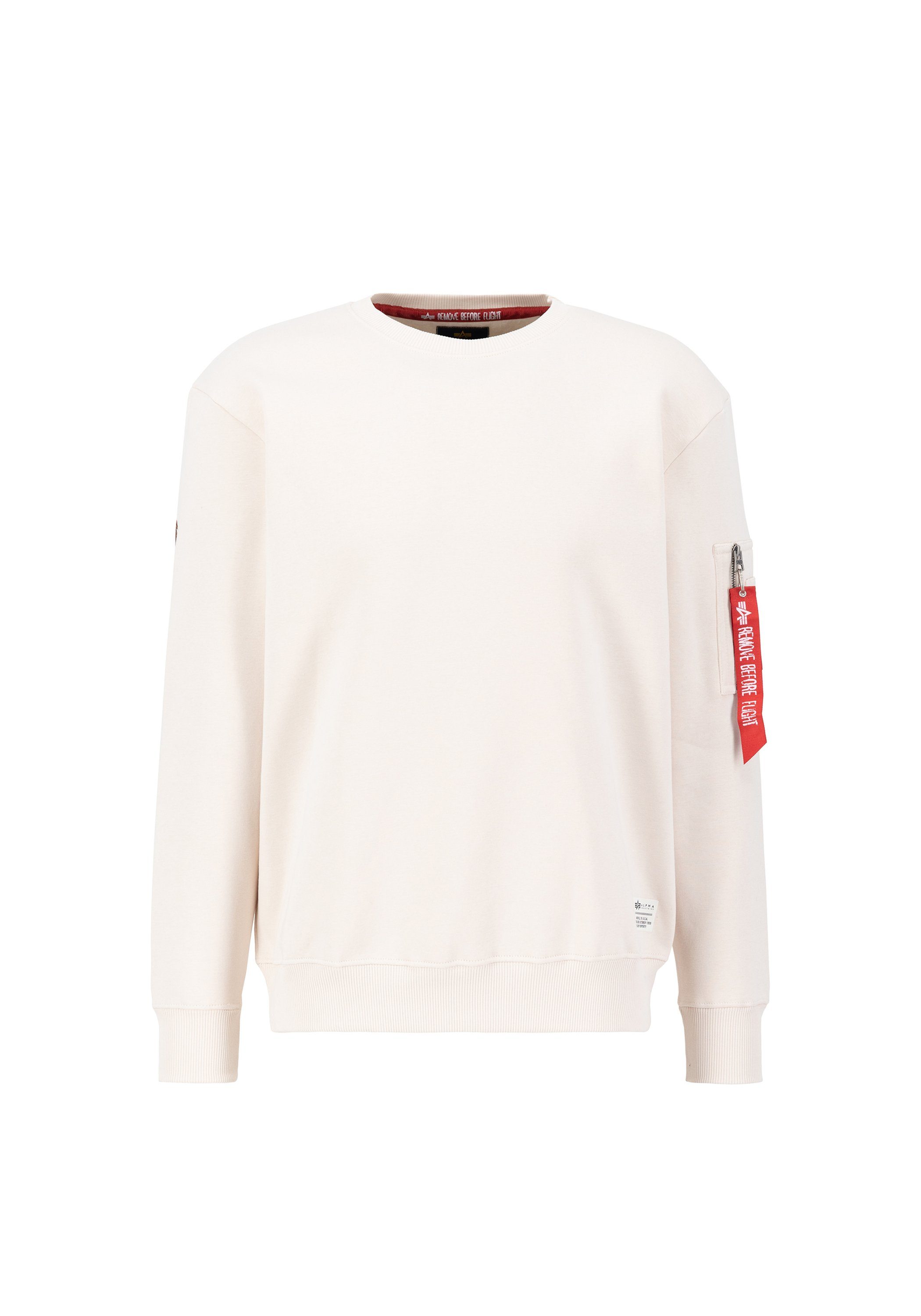 Alpha Industries Sweater Alpha Industries Men - Sweatshirts Dragon EMB Sweater heren sweaters maat XS wit