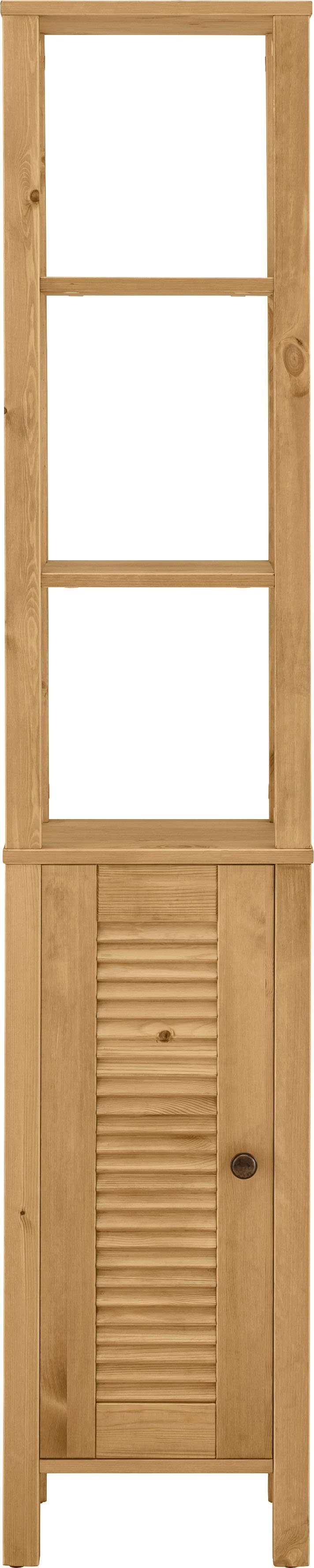 Home affaire Hoge kast Ayanna Badkast van massief hout, FSC®, breedte 33 cm, hoogte 170 cm
