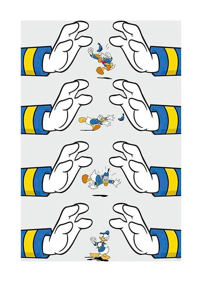 Komar Poster Donald Duck Hands Hoogte: 50 cm