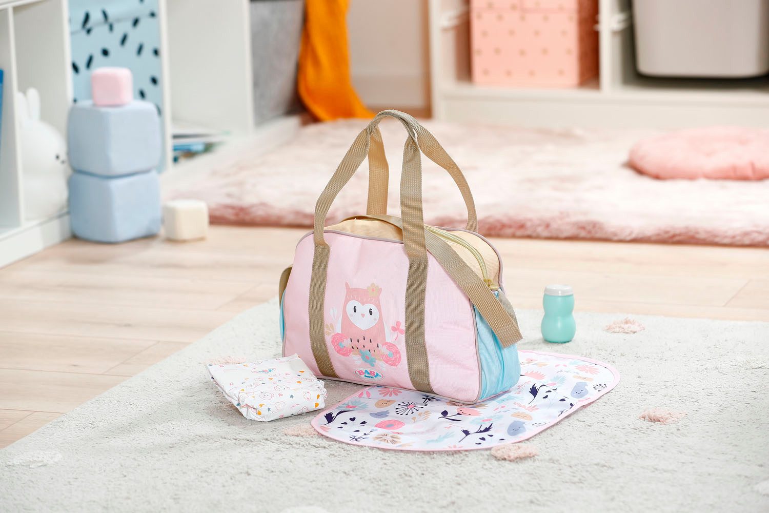 Baby Born Luiertas voor poppen Wickeltasche Blumen