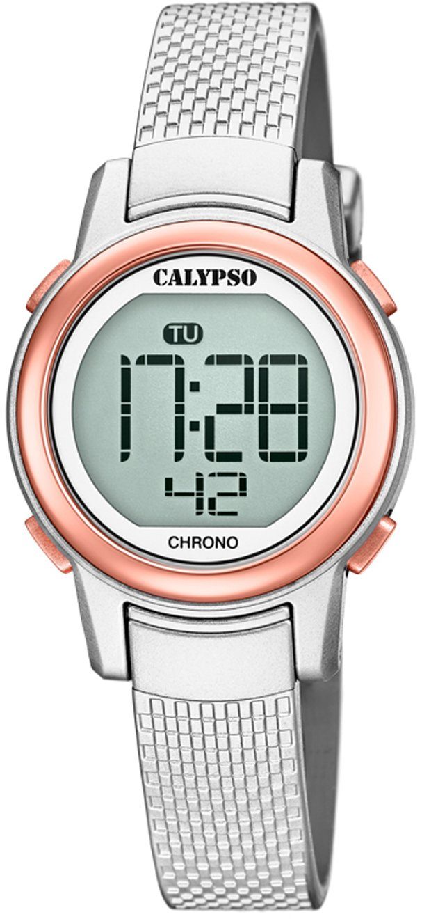 CALYPSO WATCHES Chronograaf Digital Crush, K5736/2 Polshorloge, quartz, dameshorloge, digitale...