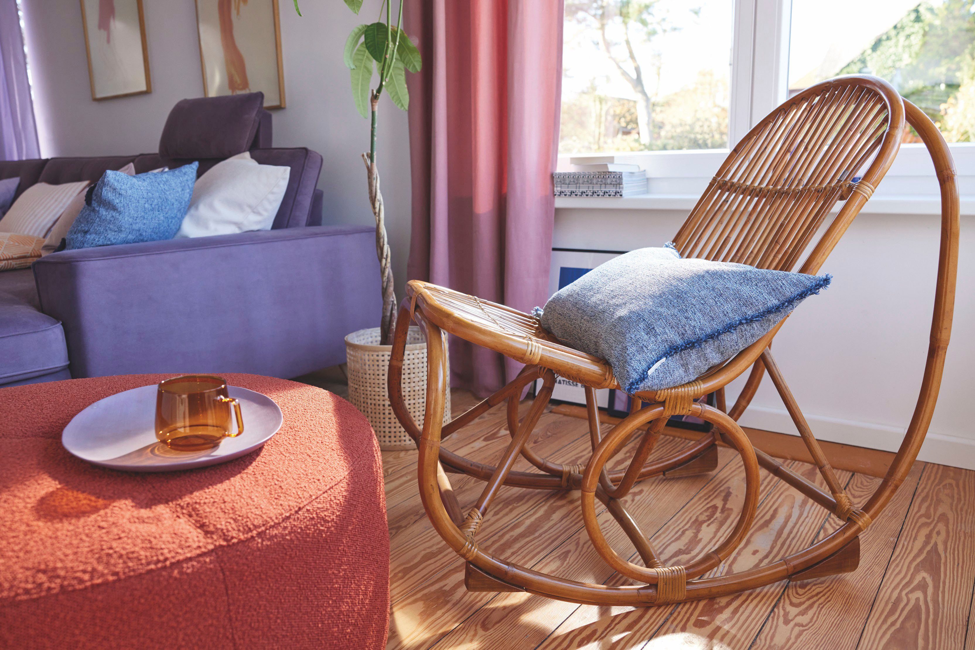 sit&more Schommelstoel met tom tailor metalen manchetten