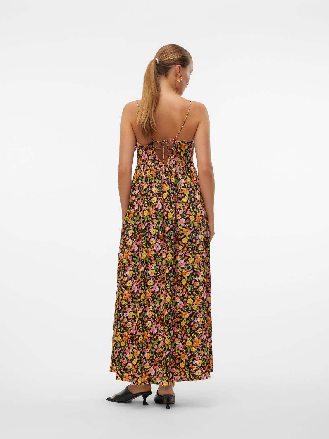 Vero Moda Jurk met spaghettibandjes VMPAGE SINGLET ANKLE DRESS WVN GA