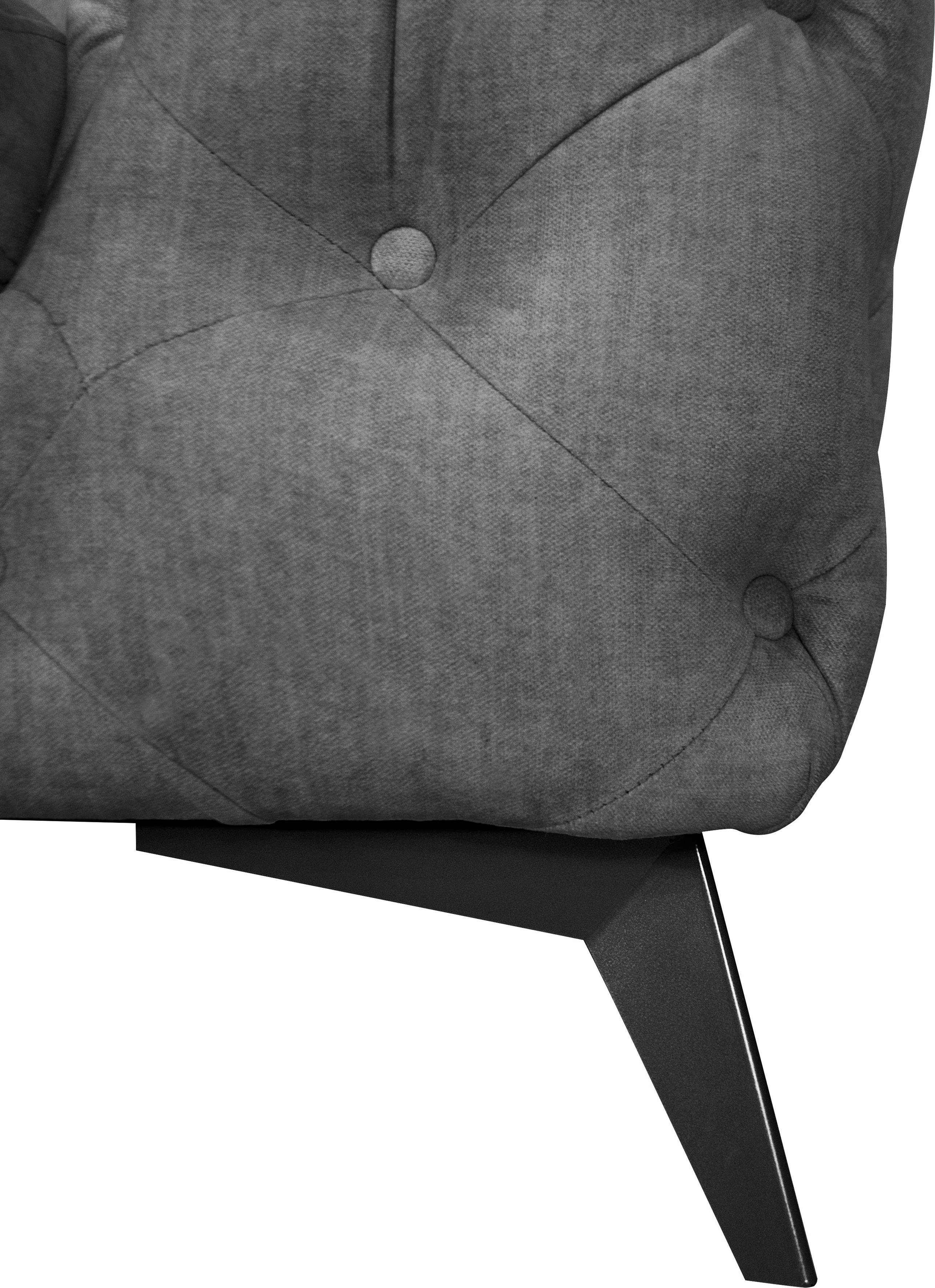 Leonique Chesterfield-bank Glynis luxueuze capitonnage, moderne chesterfield look, kleur van de poten ter keuze