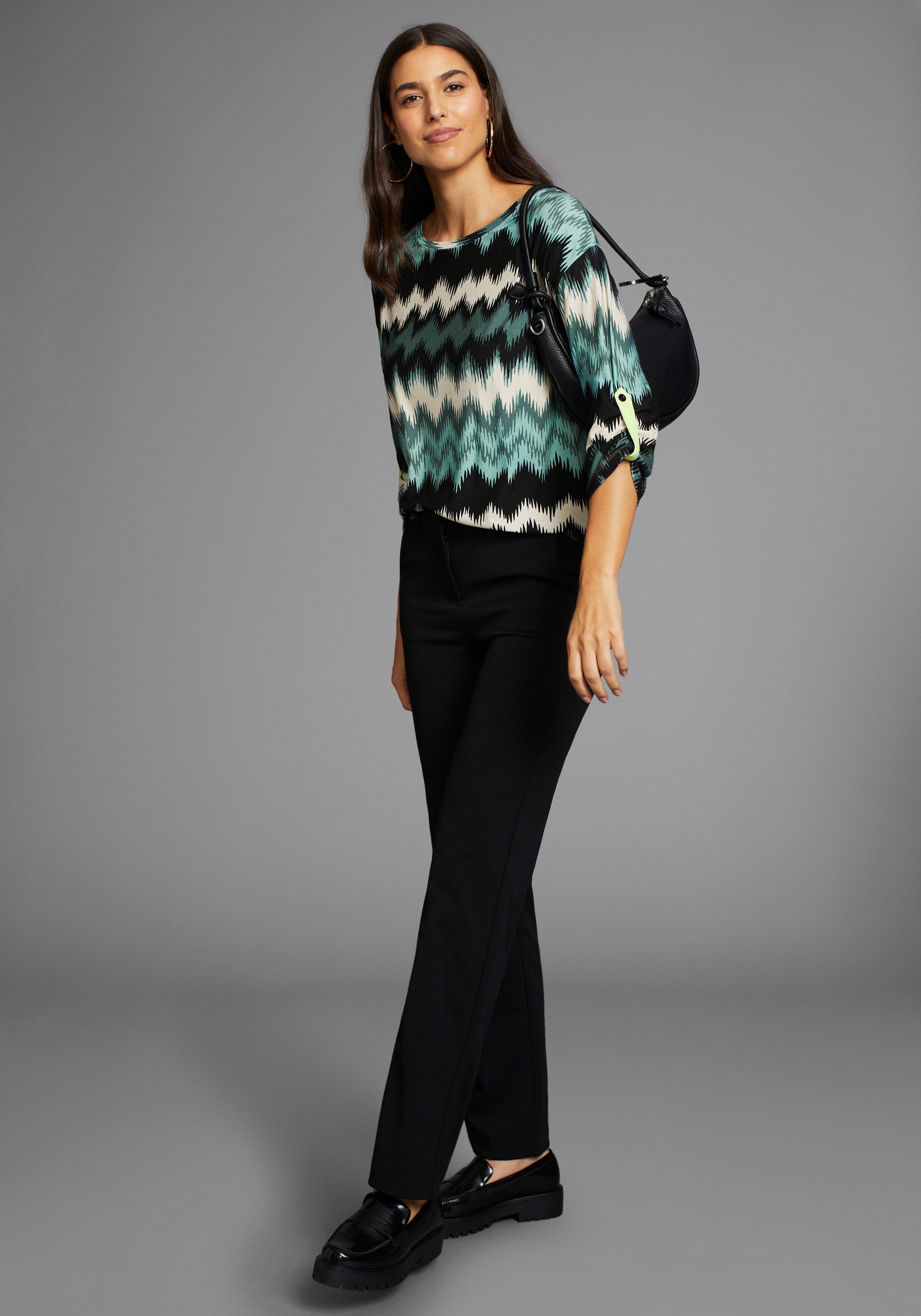 Laura Scott Shirt met 3/4 mouwen met all-over print