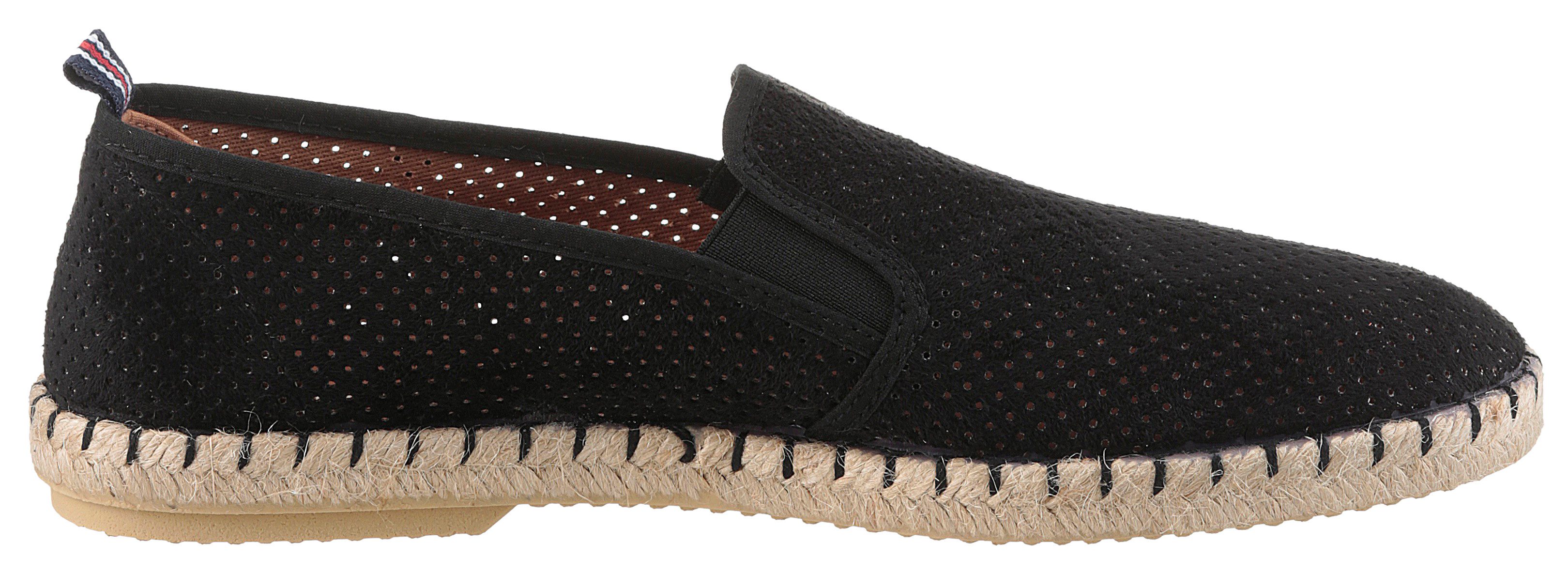 VERBENAS Espadrilles Tom Pacific , loafer, slip-on, zomerschoen, strandschoen met stretch inzetstukken