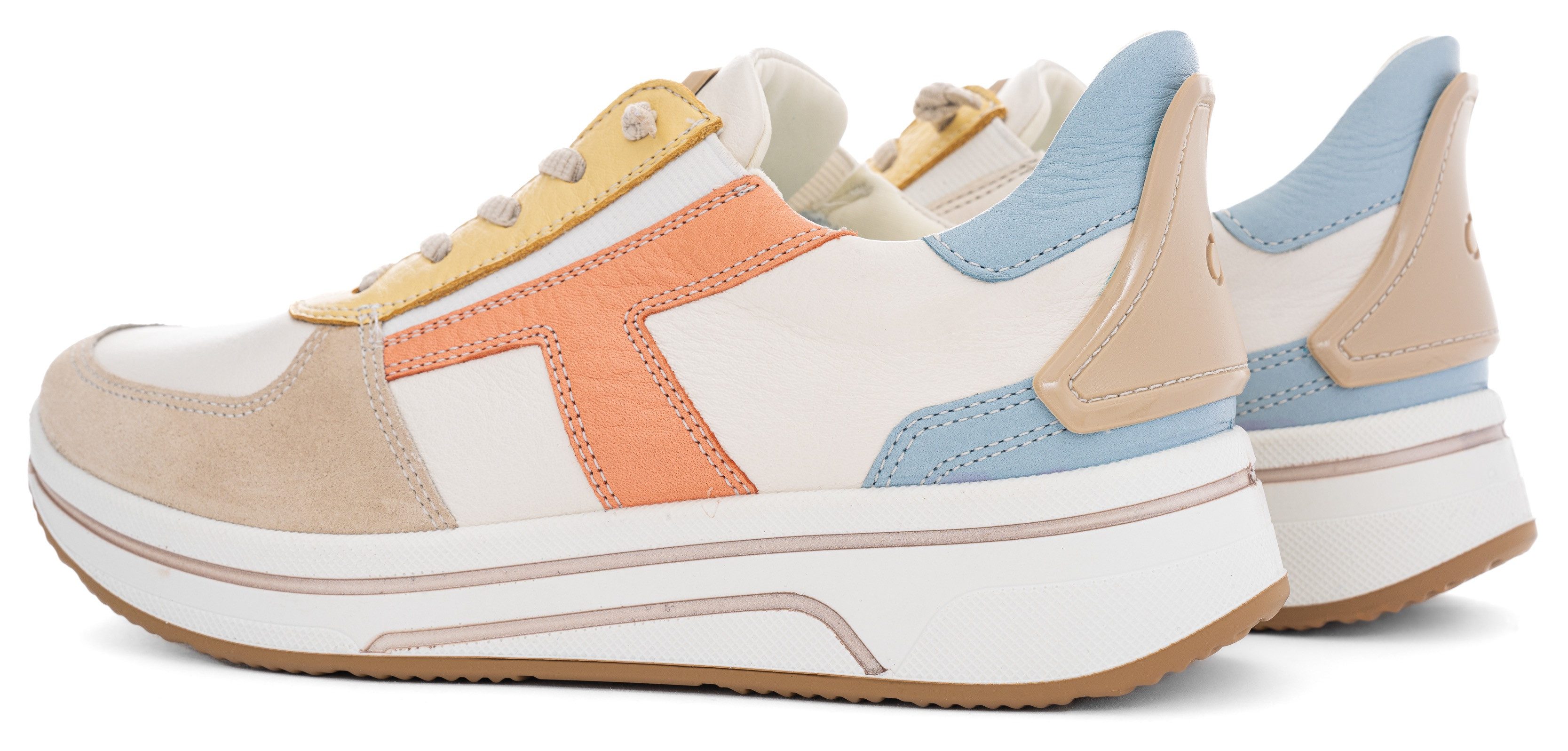 Ara Slip-on sneakers Sapporo , vrijetijdsschoen, veterschoen met frotté voering, h-breedte