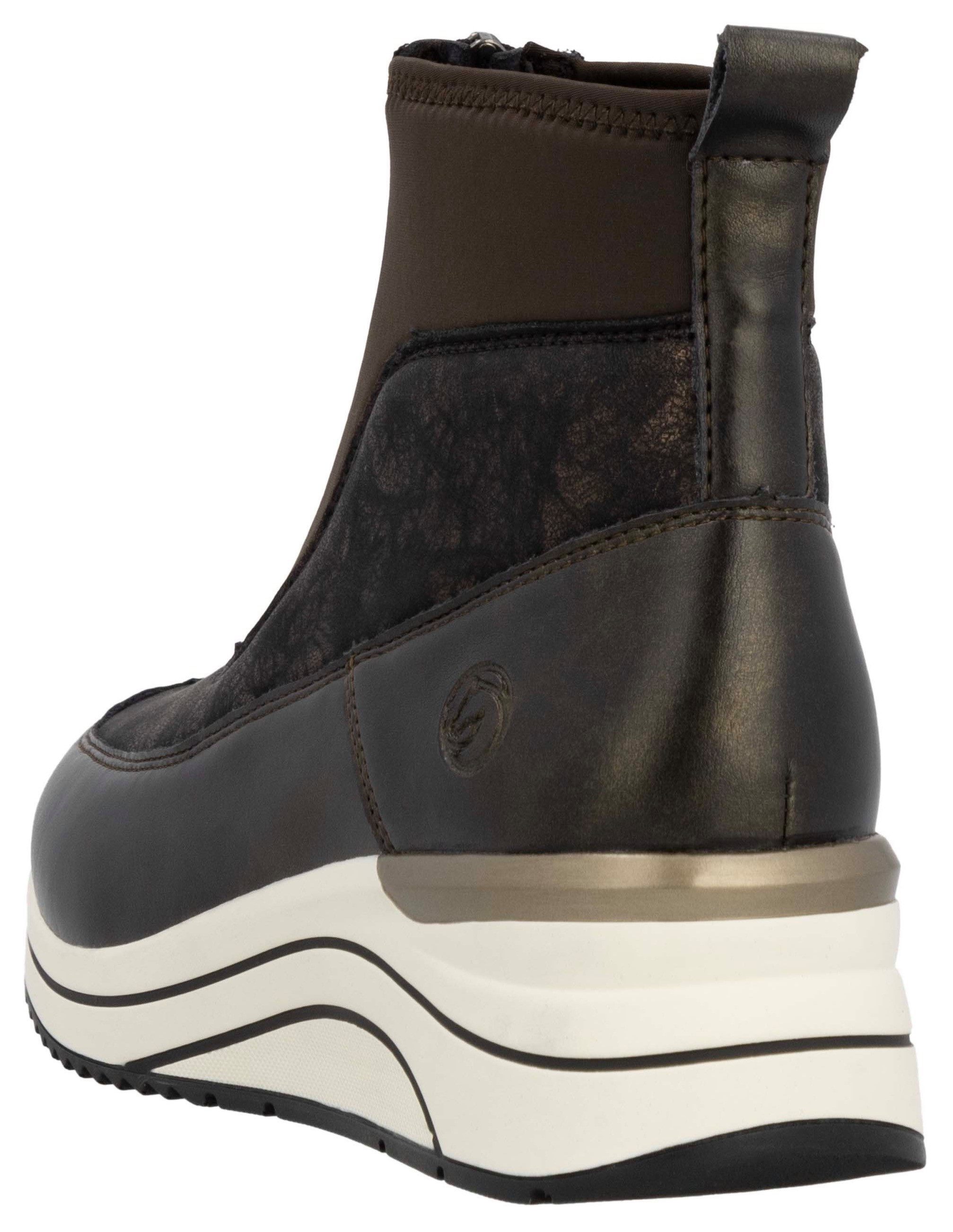 Remonte Sneakers met sleehak instaplaarzen, vrijetijdsschoenen, high-top sneakers, voorrits