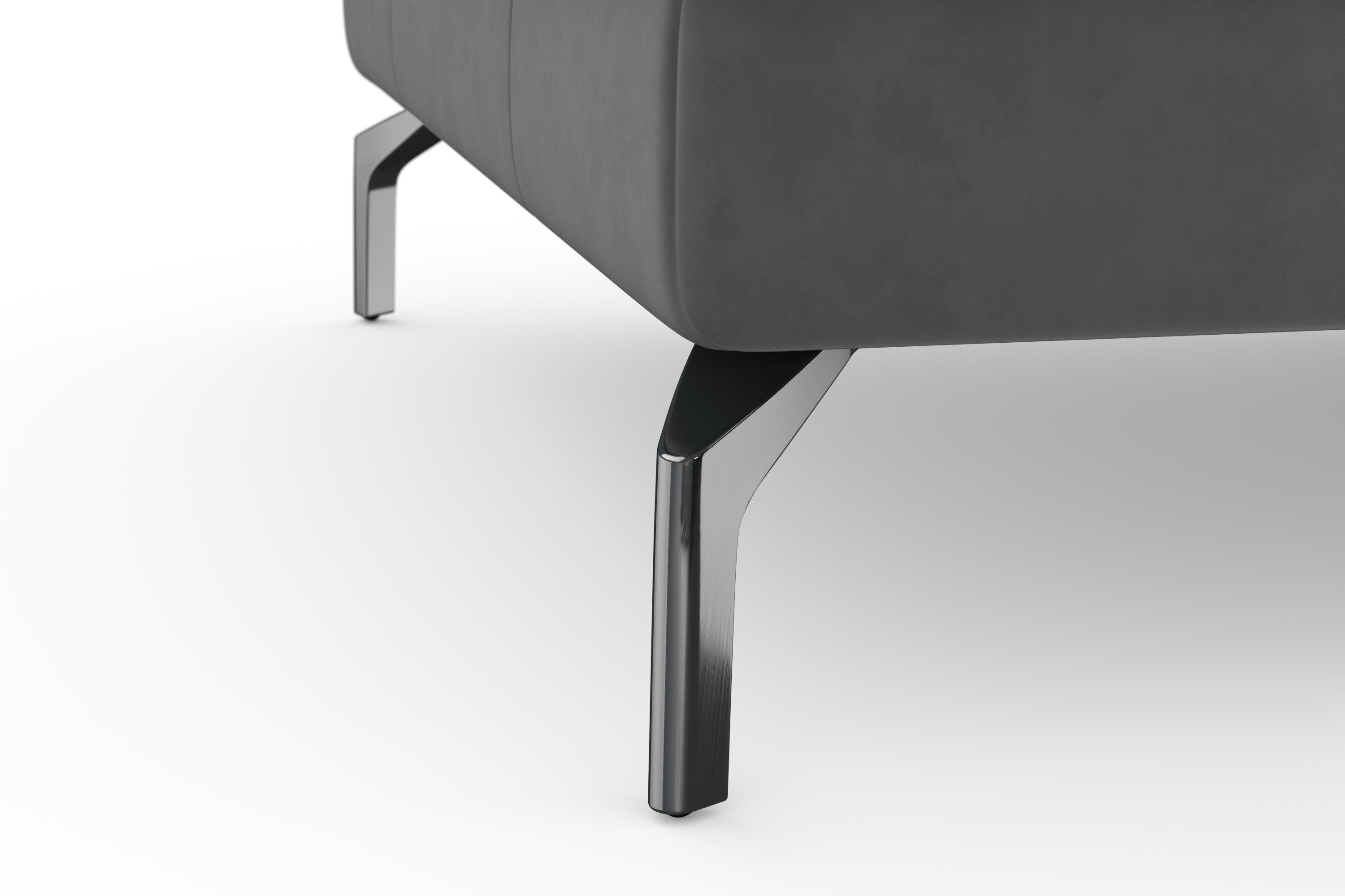 sit&more Hoekbank Bendigo L-vorm inclusief zitdiepteverstelling, bodemvrijheid 15 cm, 2 pootkleuren