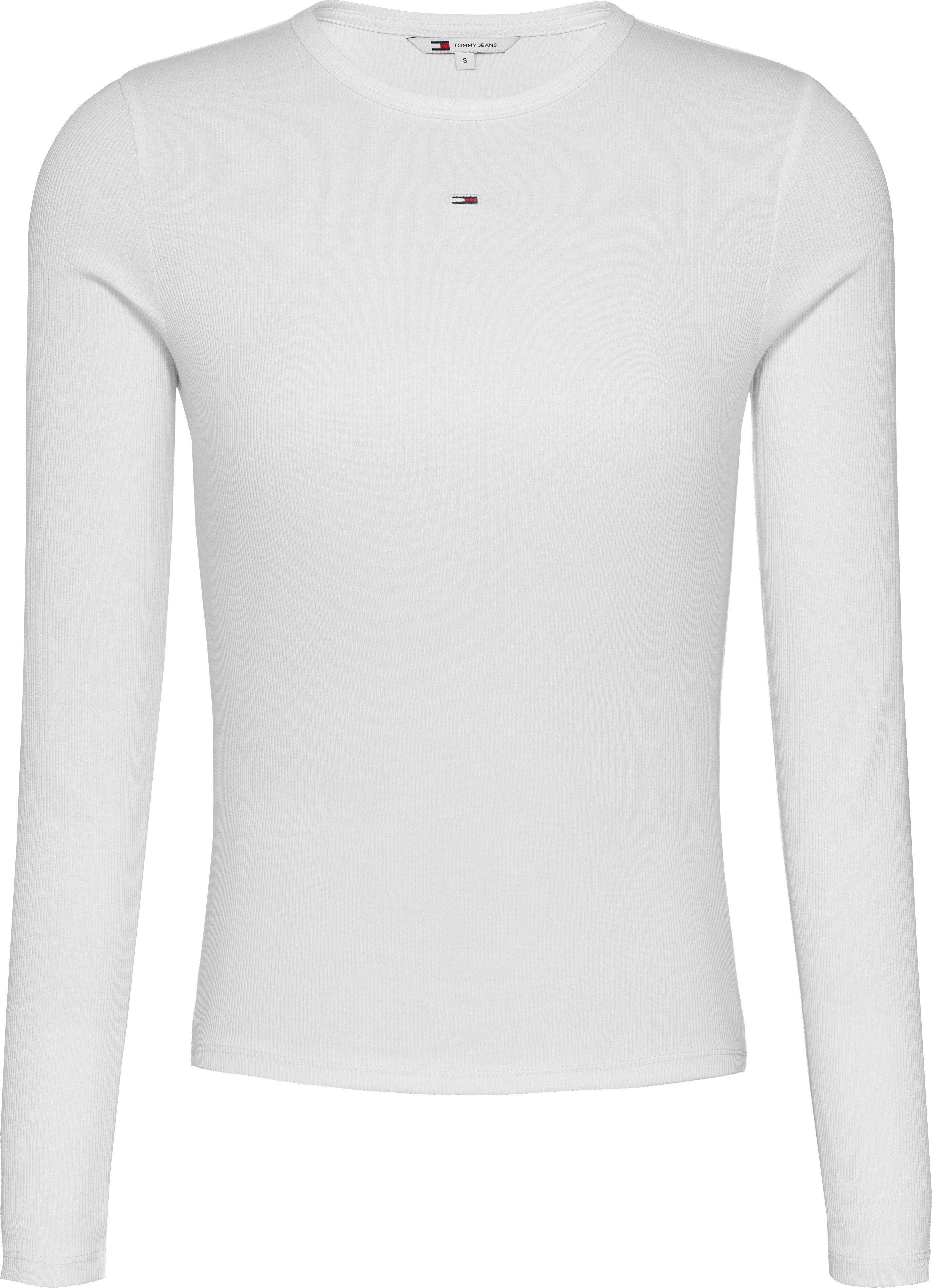 TOMMY JEANS Shirt met lange mouwen TJW SLIM ESSENTIAL RIB LS