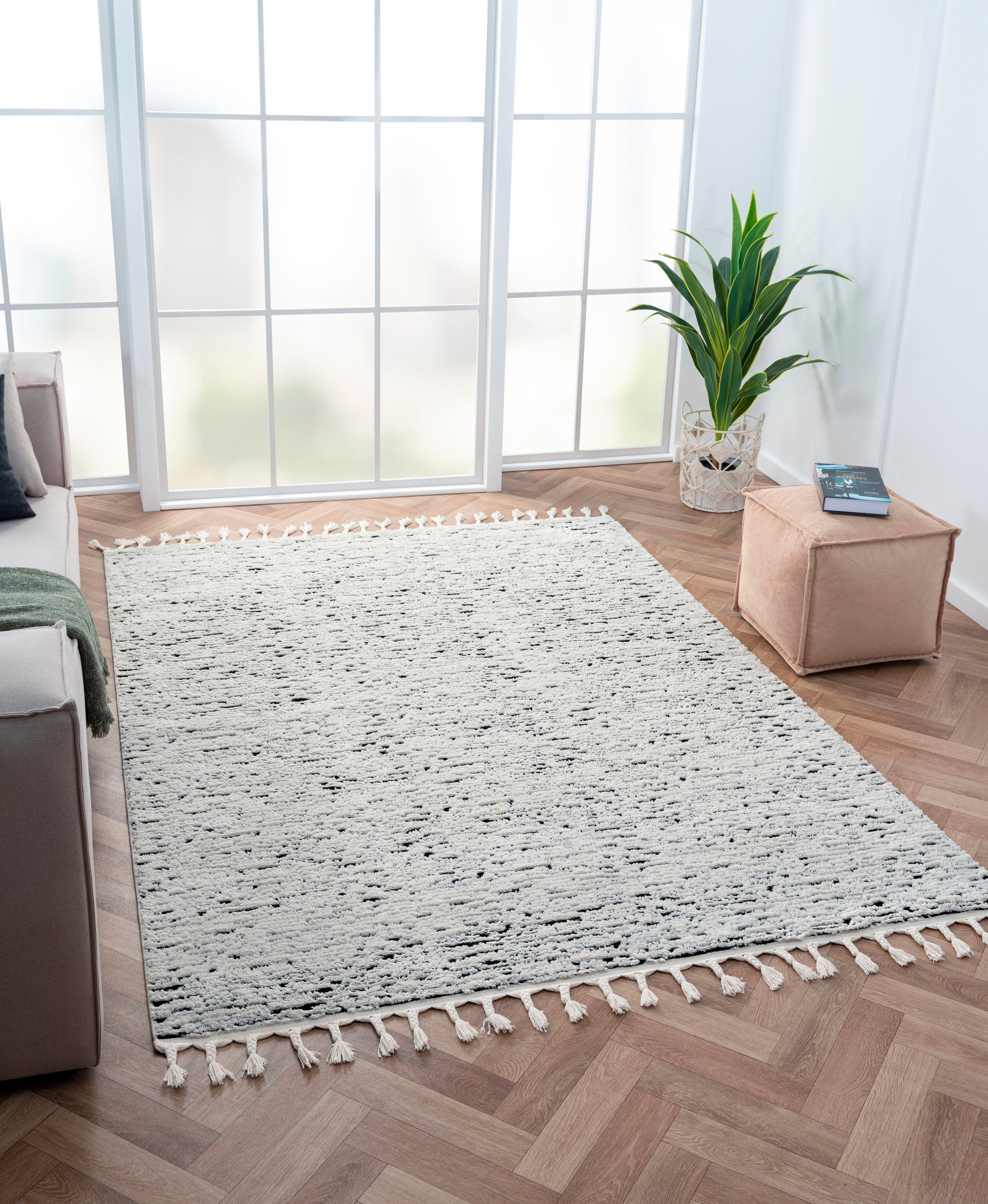 Myflair Möbel & Accessoires Hoogpolig vloerkleed Marokkaanse rockface voorraadopruiming modern, marokkaans ontwerp, gemêleerd, fluffy zacht, met