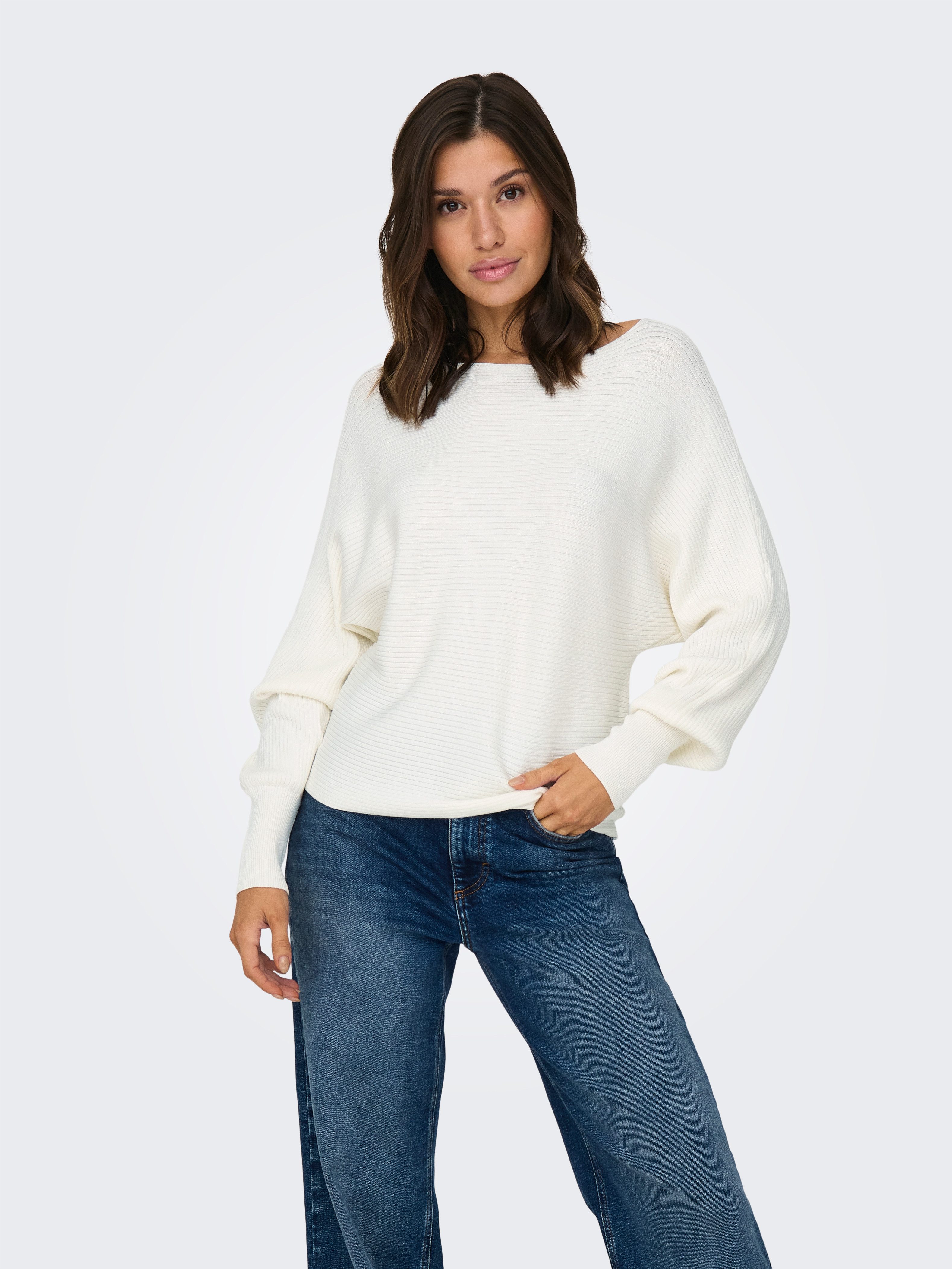 Only Gebreide trui ONLADALINE L/S SHORT PULLO KNT NOOS
