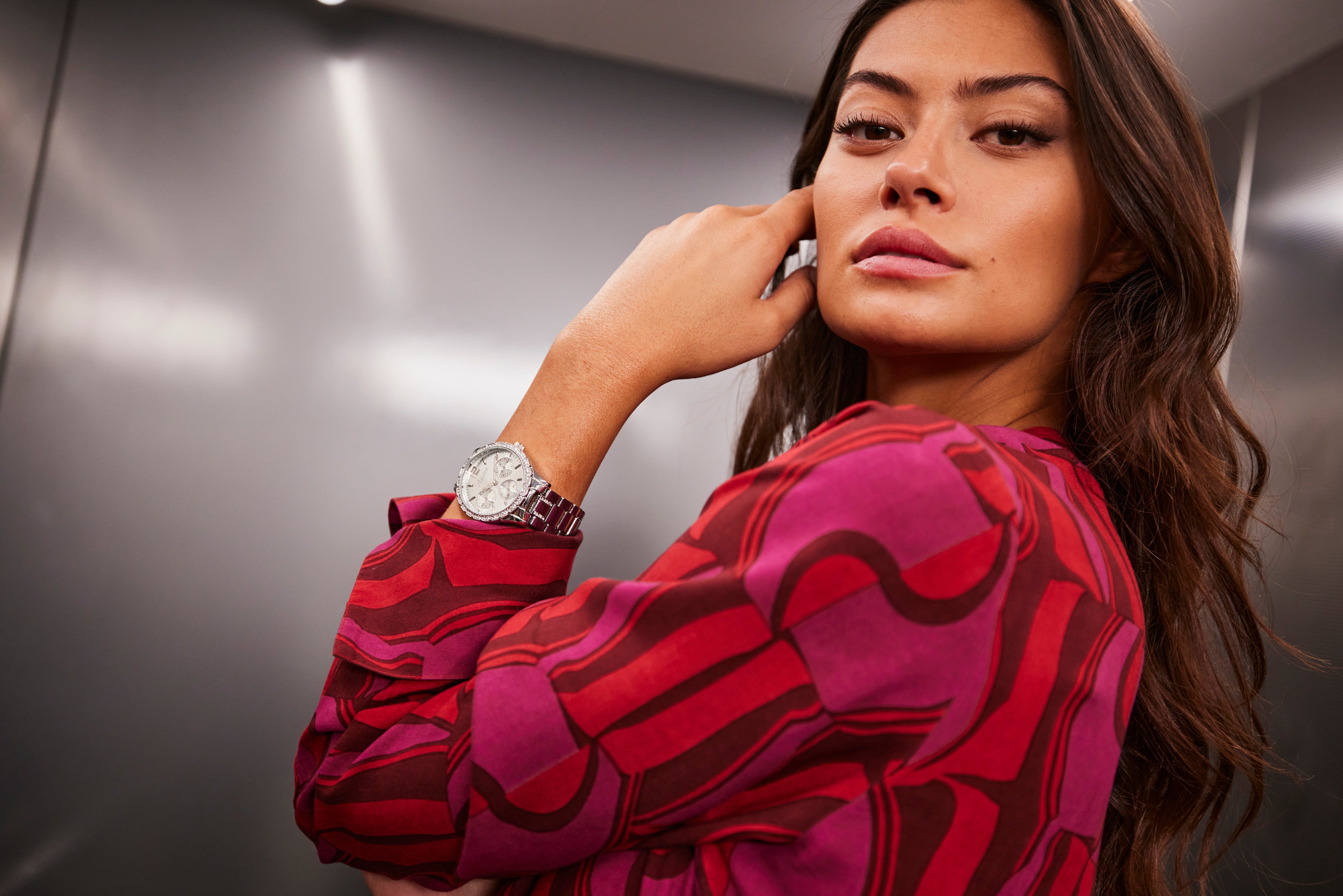 Aniston JEWELRY & WATCHES Kwartshorloge Horloge, dameshorloge, sieraadstenen, nieuwe collectie