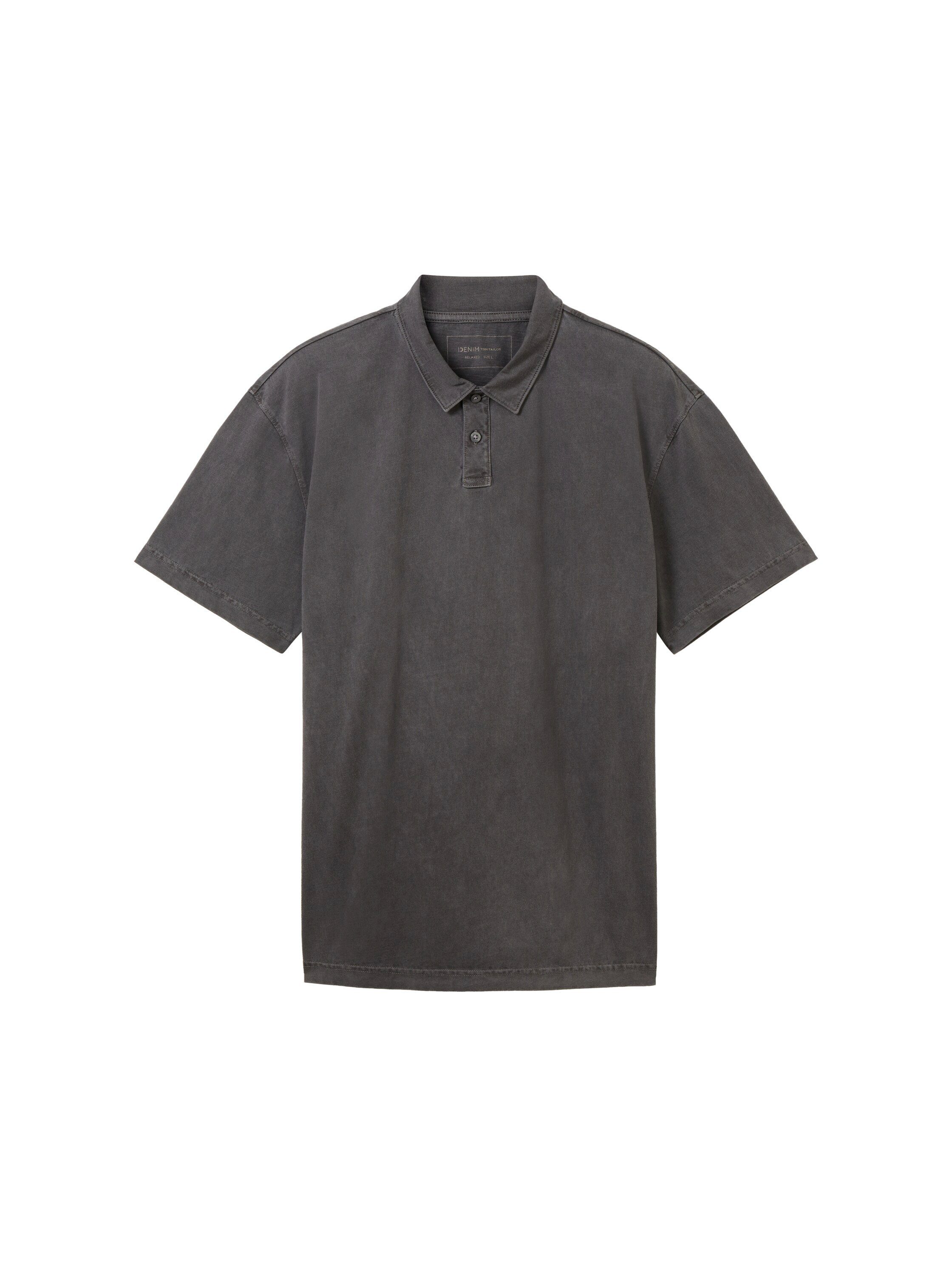 Tom Tailor Denim Poloshirt met halve knoopsluiting