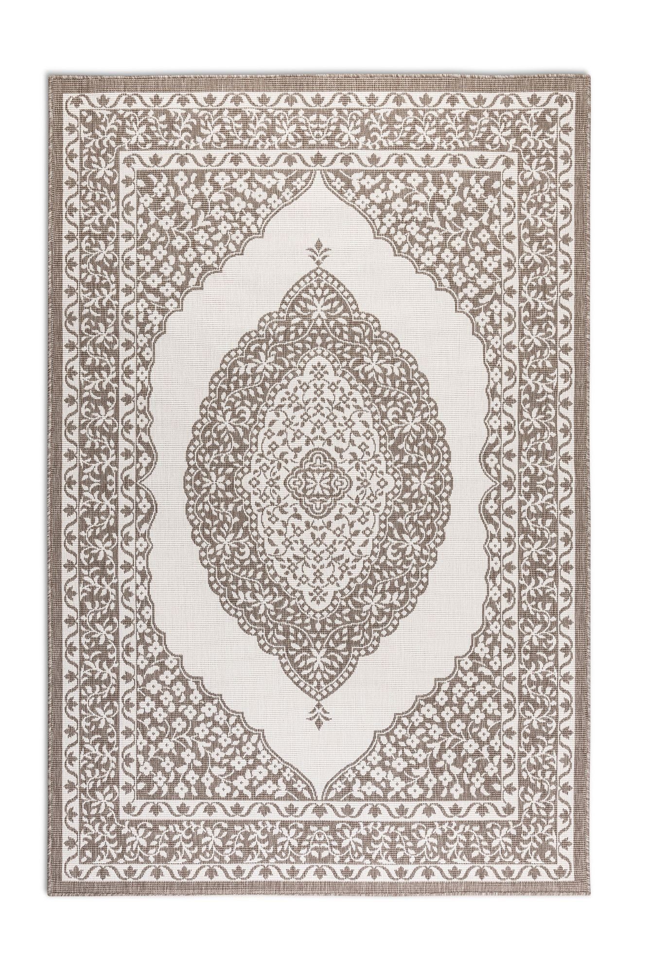 ELLE DECORATION Vloerkleed Meekly omkeerbaar tapijt Vlakweefsel, In-& Outdoor, Modern, tweezijdig, balkon, woonkamer