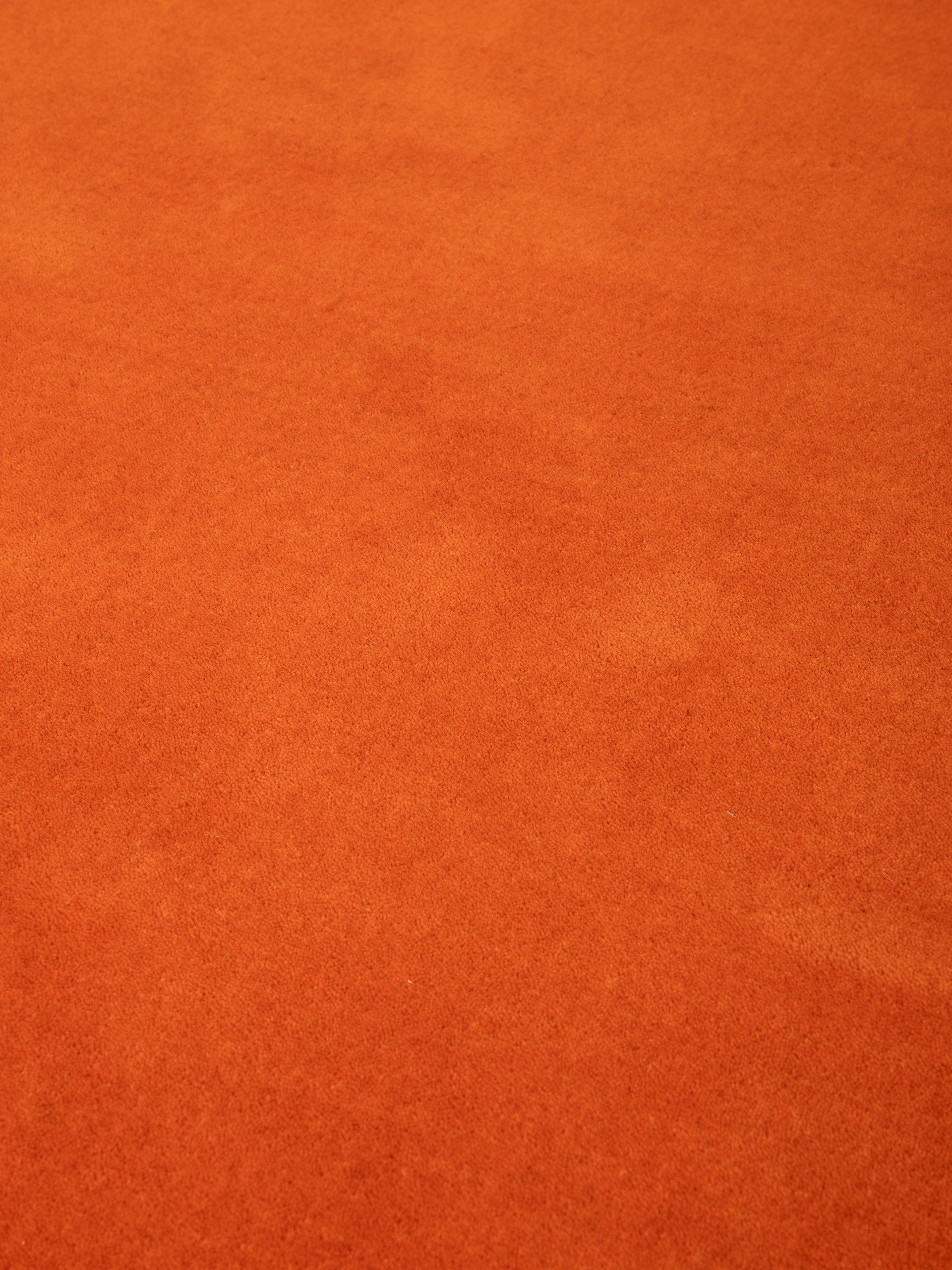 carpetfine Wollen kleed Gabbeh Lola Uni met natuurlijk plantaardig materiaal handgeweven, ook als loper