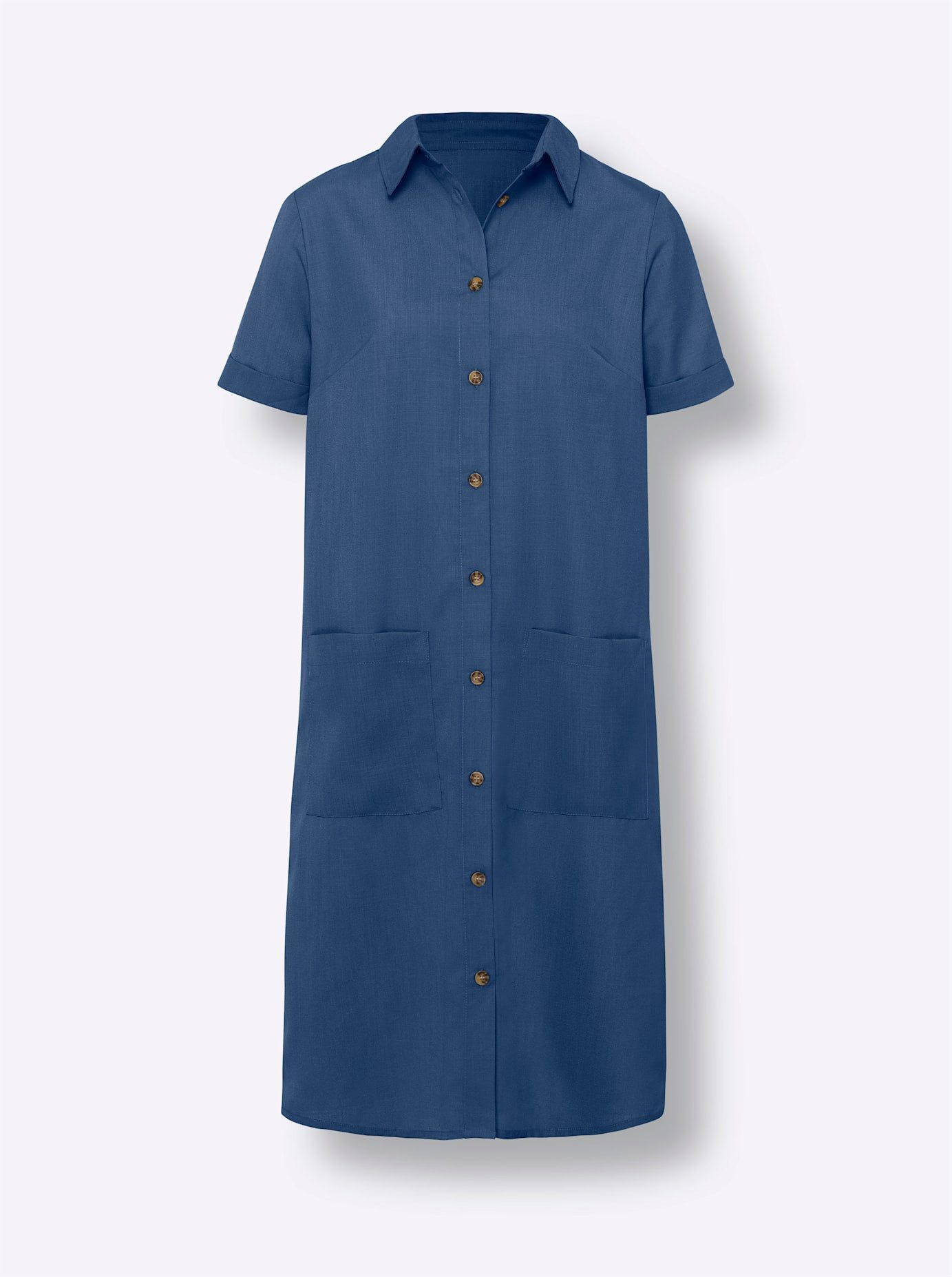 Classic Basics Jurk met overhemdkraag Jurk