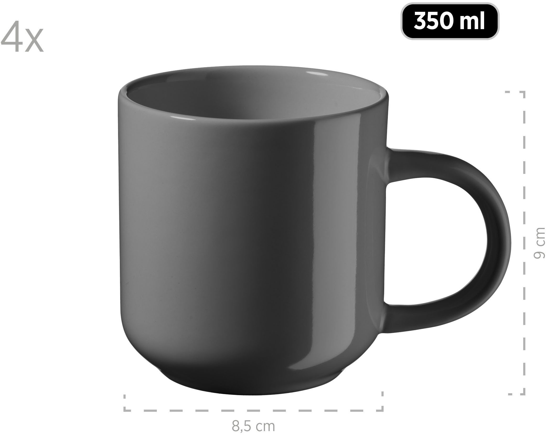 my home Combi-servies Kosima 16 delen, servies voor 4 personen (set)