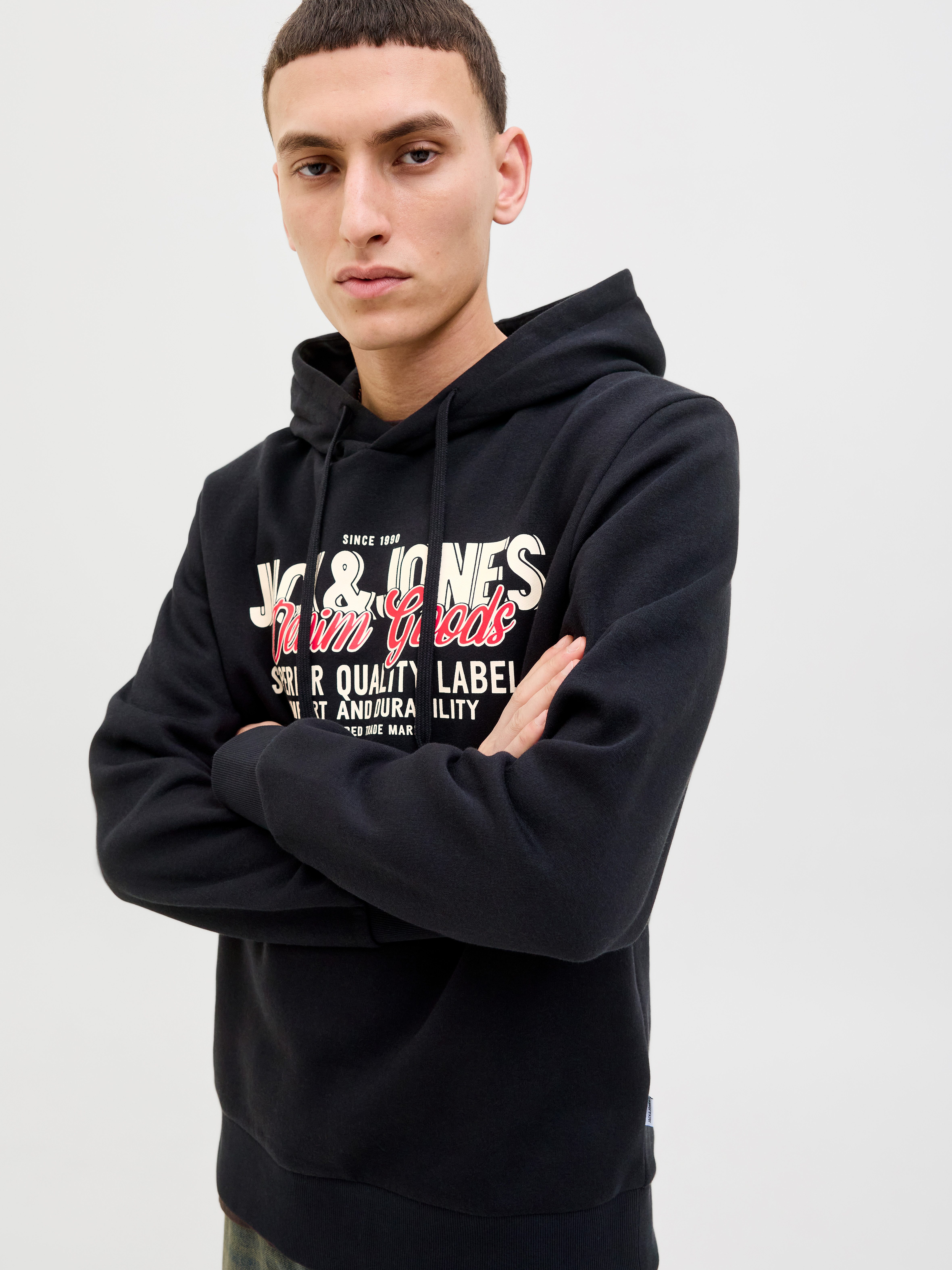 Jack & Jones Hoodie JJELOGO SWEAT HOOD 2 COL 25/26 NOOS