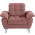 places of style fauteuil bardi naar keuze met verstelbare hoofdsteun, ook in bekleding aqua clean - eenvoudig met water te reinigen roze