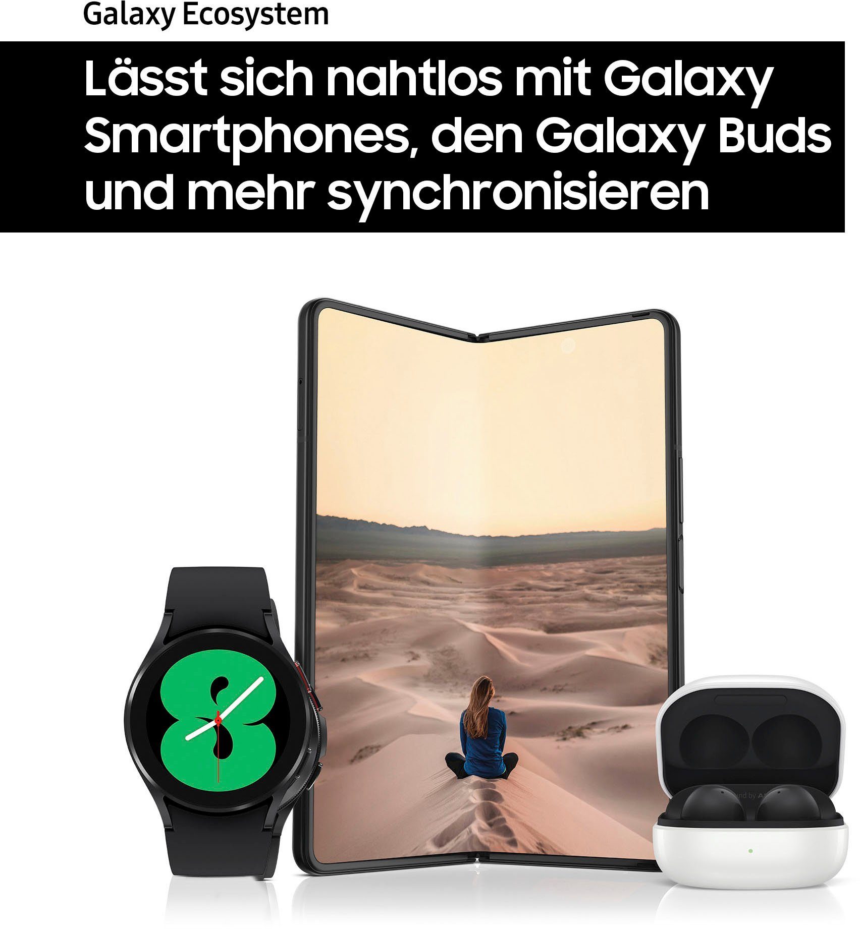 Samsung Smartwatch Galaxy Watch 4-40mm BT Fitnesshorloge, fitness-tracker, gezondheidsfuncties
