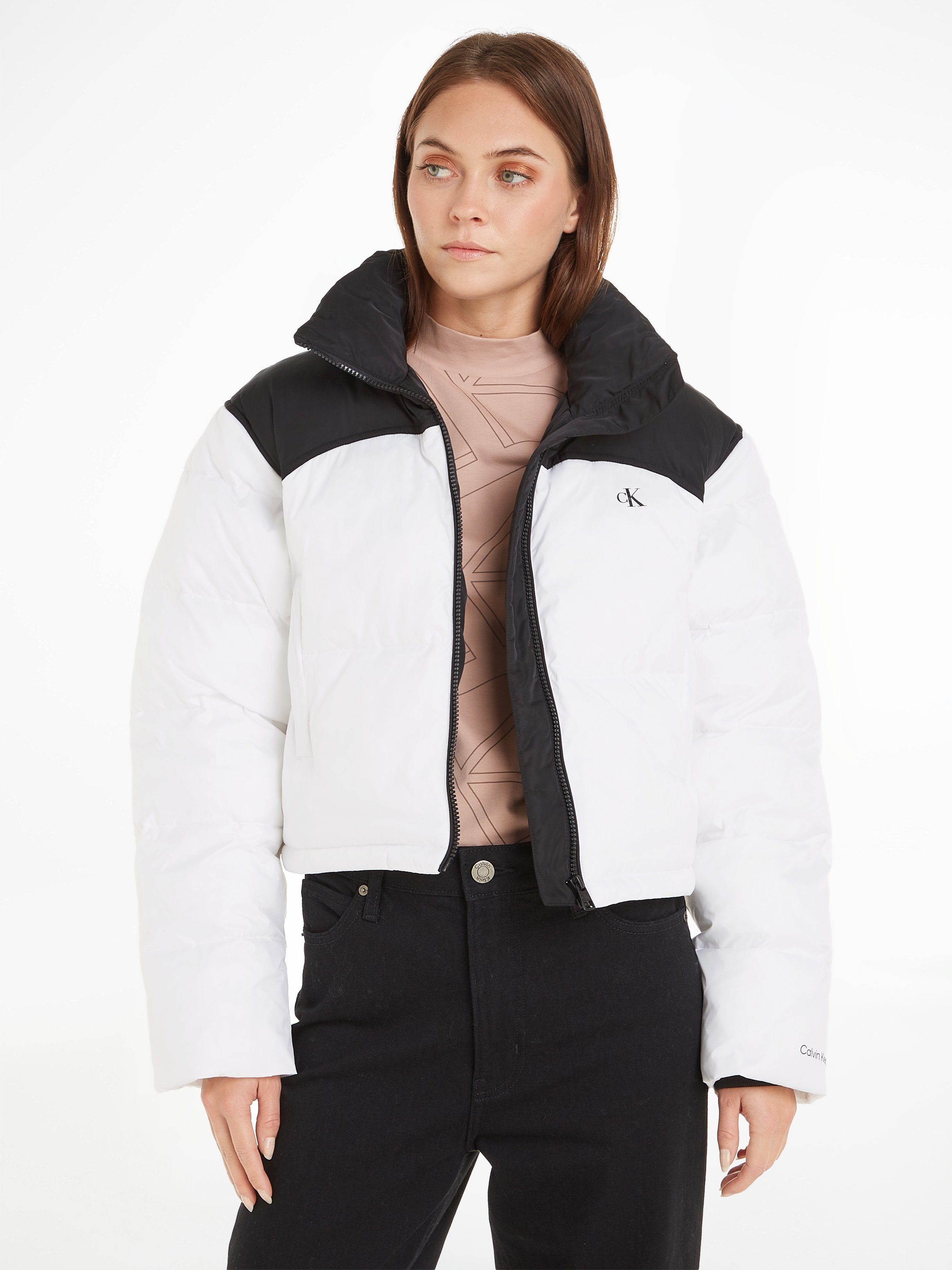 Calvin Klein Outdoorjack BLOCKED CROPPED PUFFER