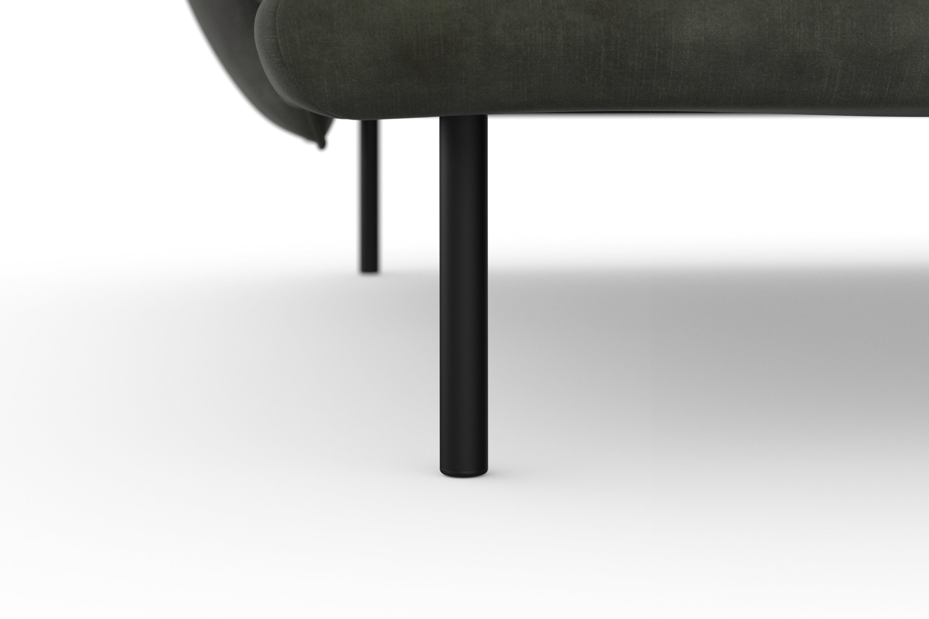 andas Hoekbank Stine L-vorm Bijzonder design door kussen-look en opstaande naad, by Morten Georgsen
