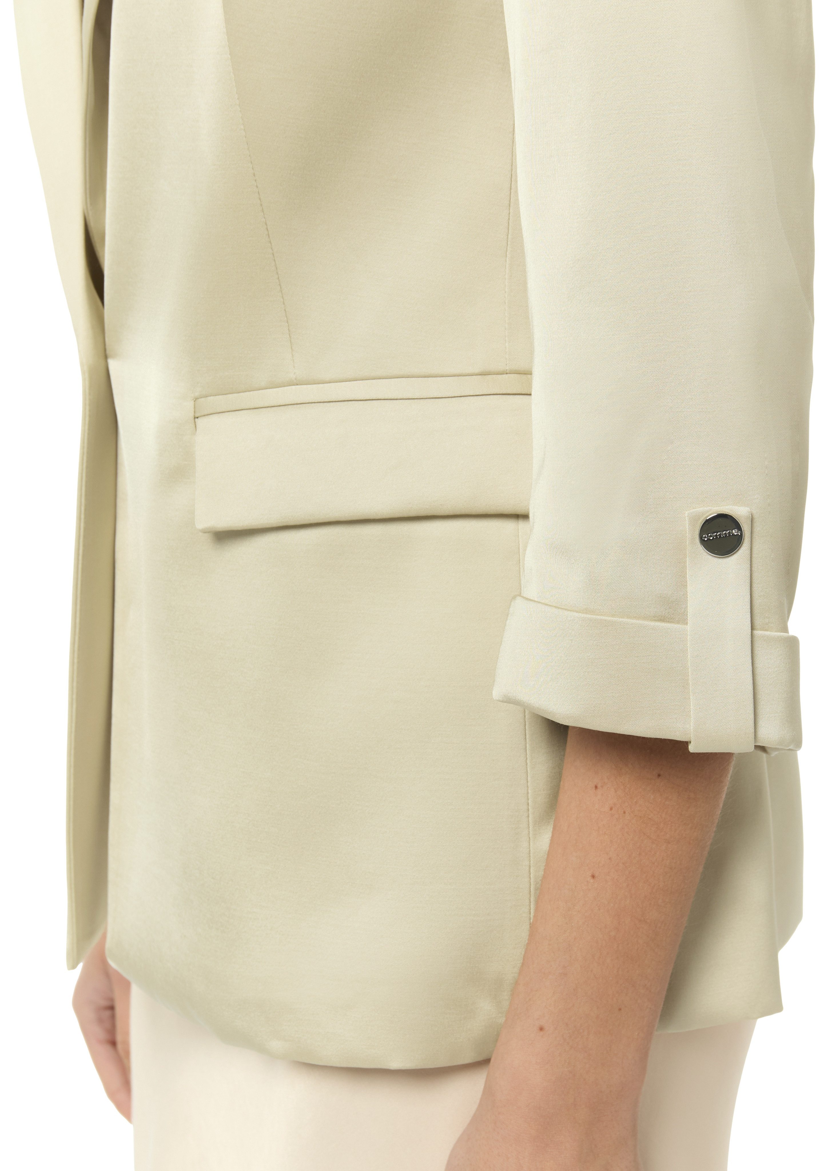 Comma Lange blazer met 3/4-mouwen