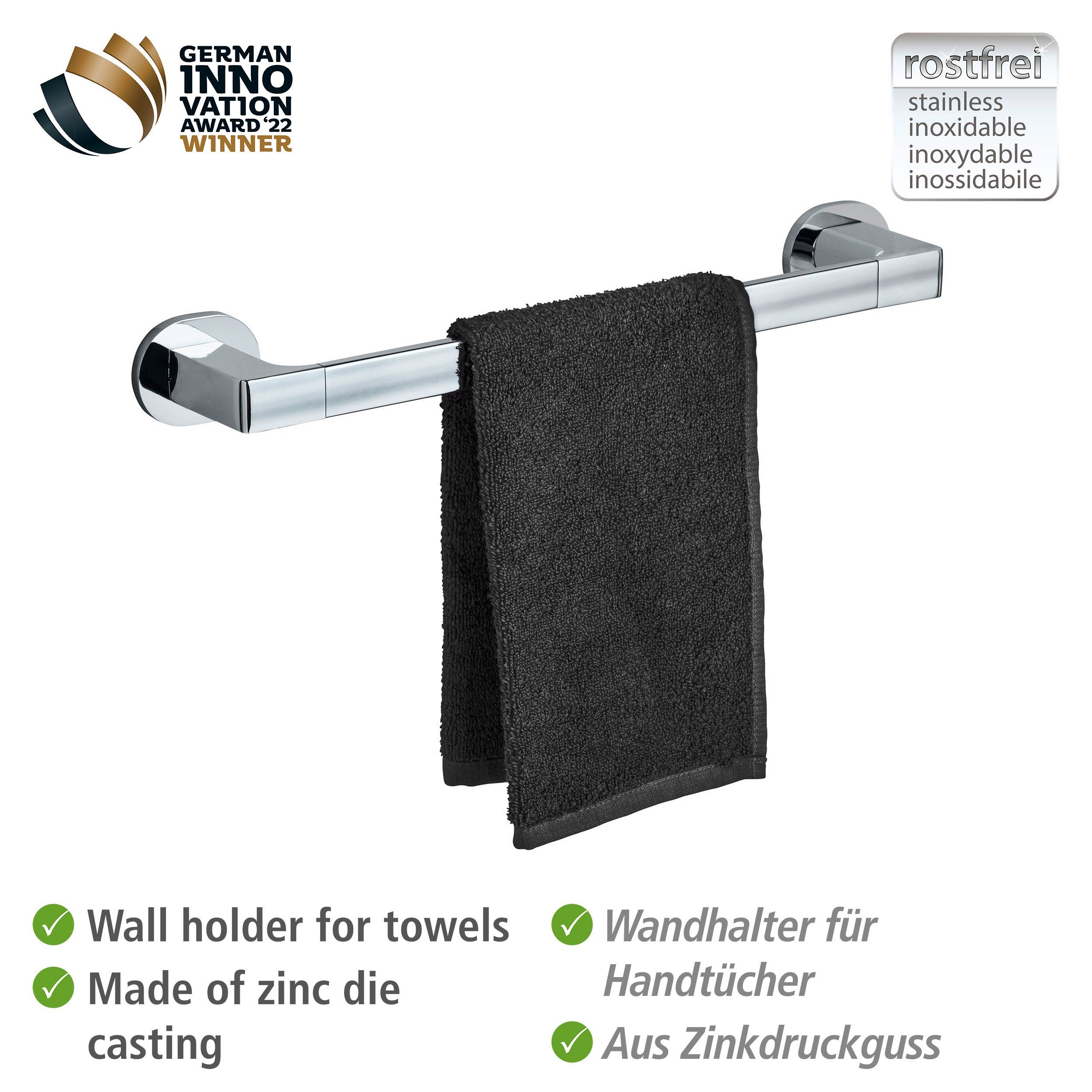 WENKO Handdoekstang UV-Loc® Maribor bevestigen zonder boren