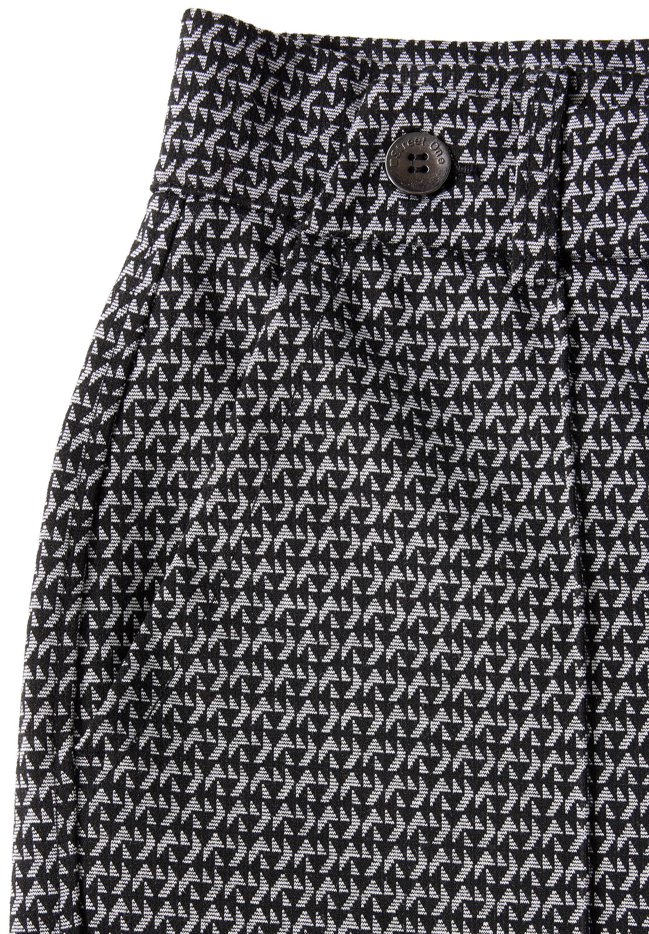 STREET ONE Stoffen broek met jacquardmotief