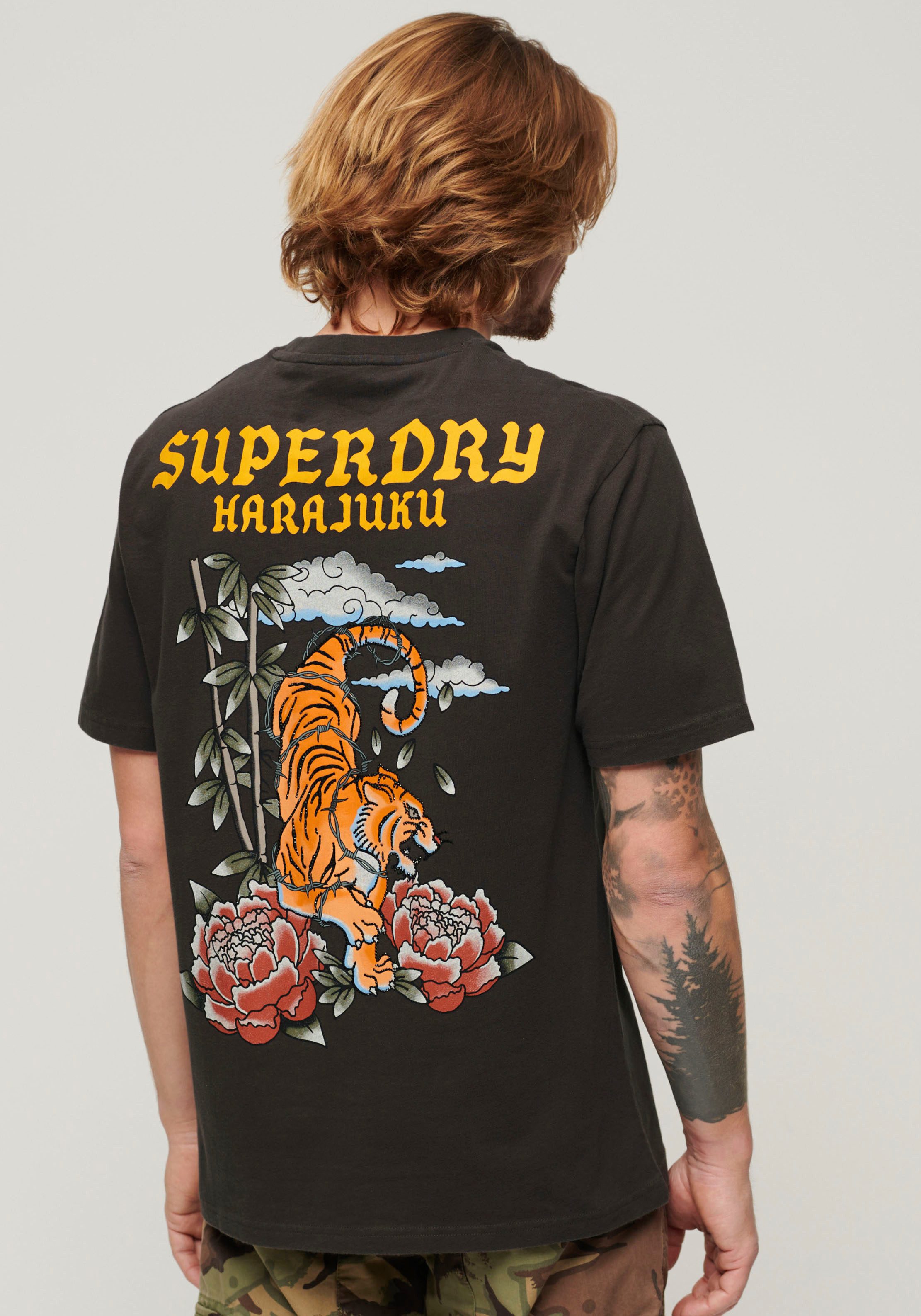 Superdry Shirt met print SD-TATTOO GRAPHIC LOOSE T SHIRT