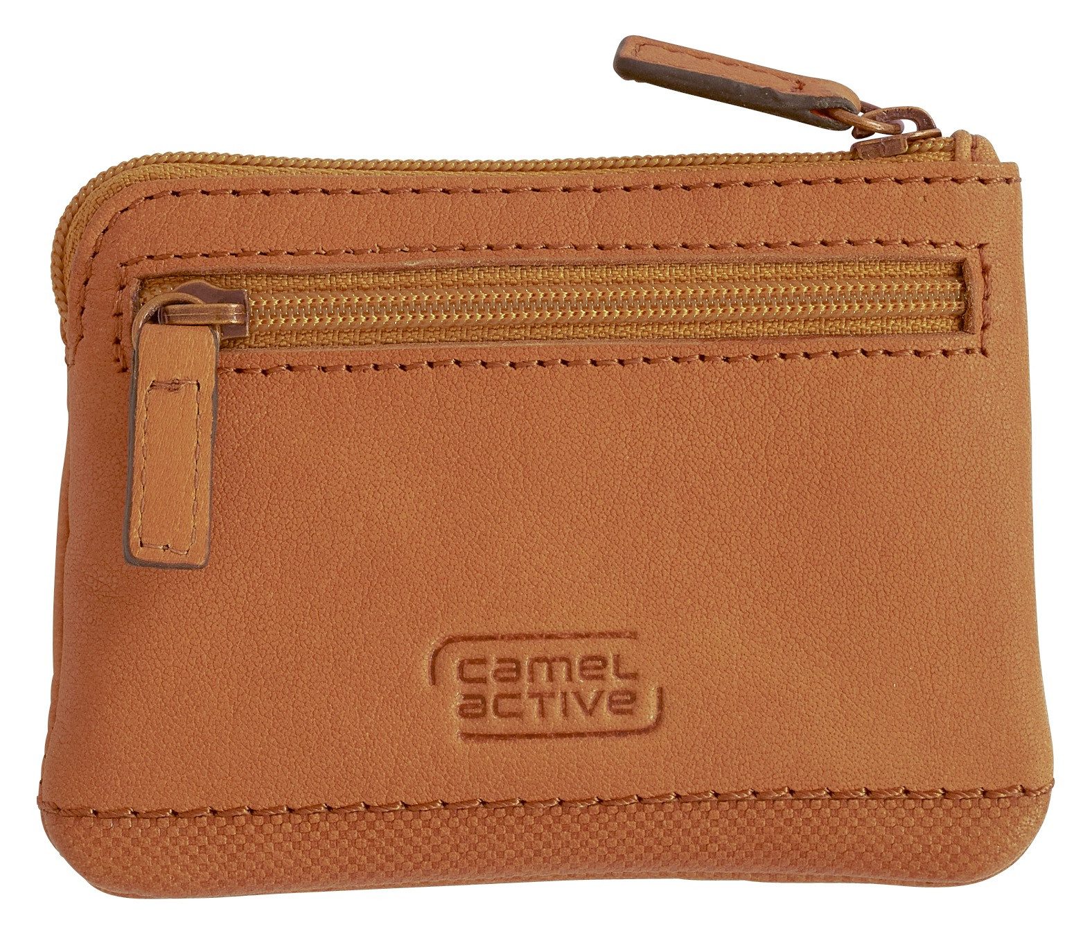 camel active Sleutelzakje NIMBUS zacht nerfleer met licht contrasterende siersteken subtiel logo