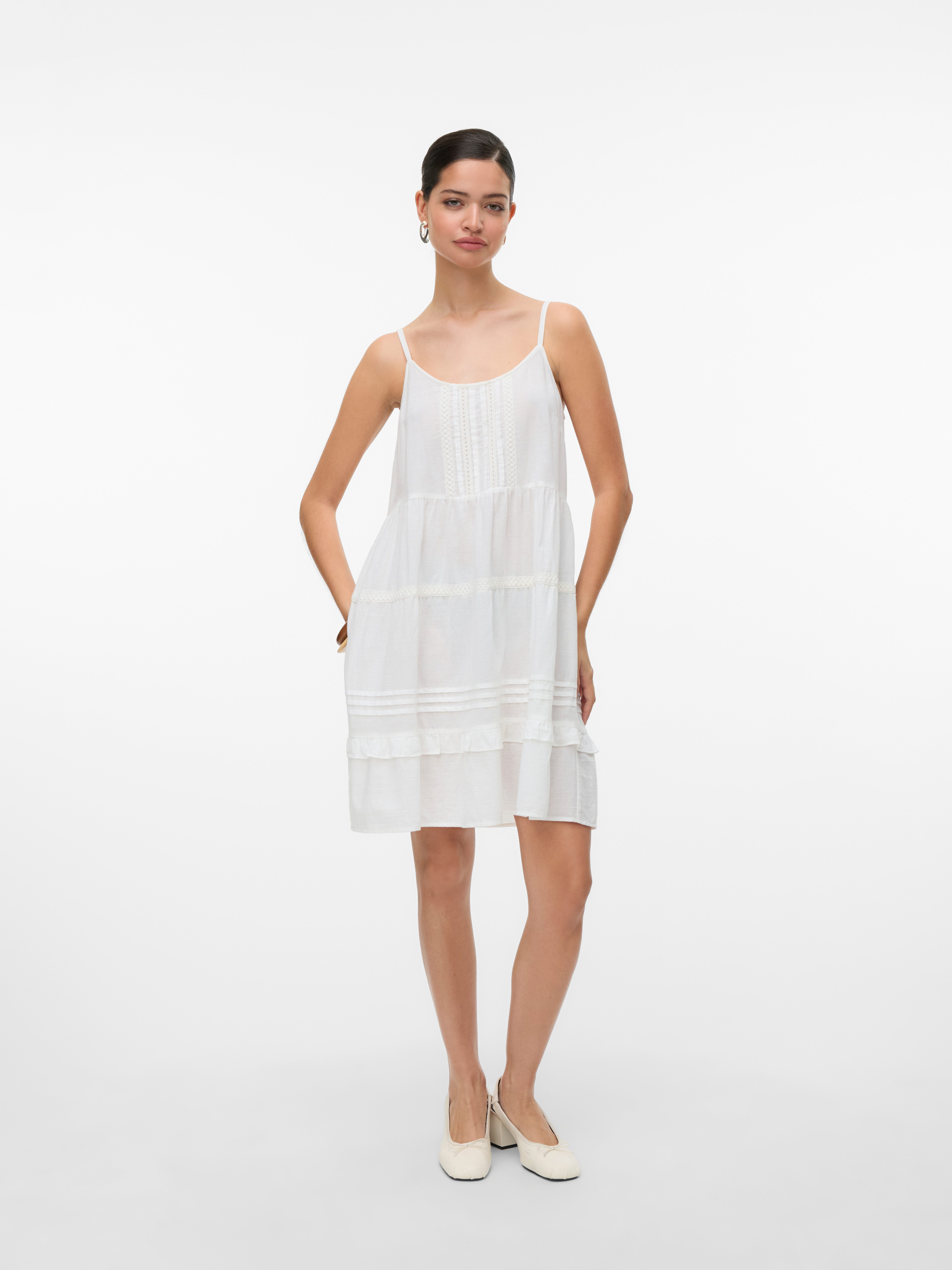 Vero Moda Jurk met bandjes VMPRETTY SHORT SINGLET DRESS WVN GA NOOS