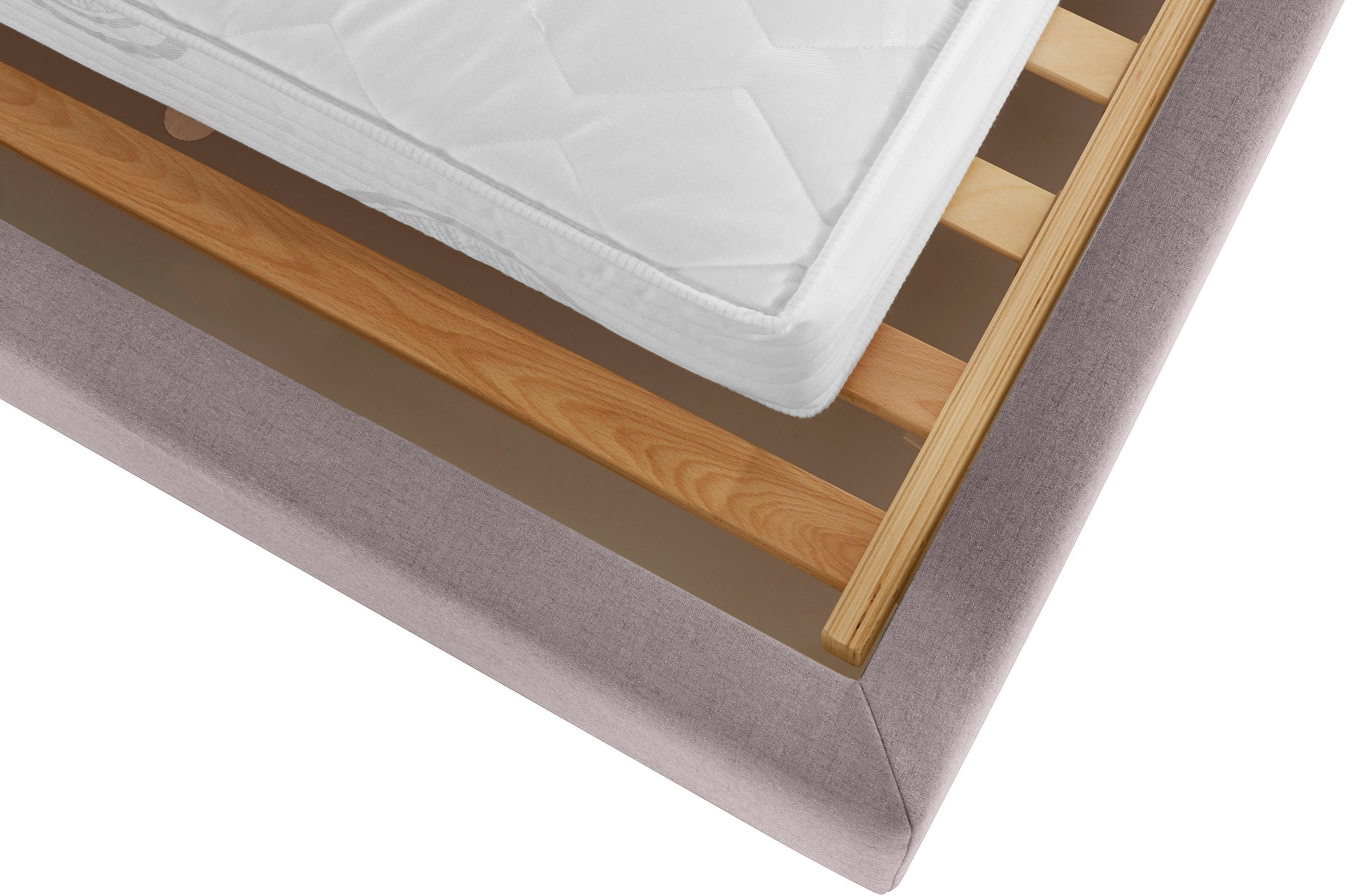 Guido Maria Kretschmer Home&Living Gestoffeerd bed Sunley 100 Kruisstiksel, hoofdbordhoogte 102 cm, zonder of met matras/lattenbodem
