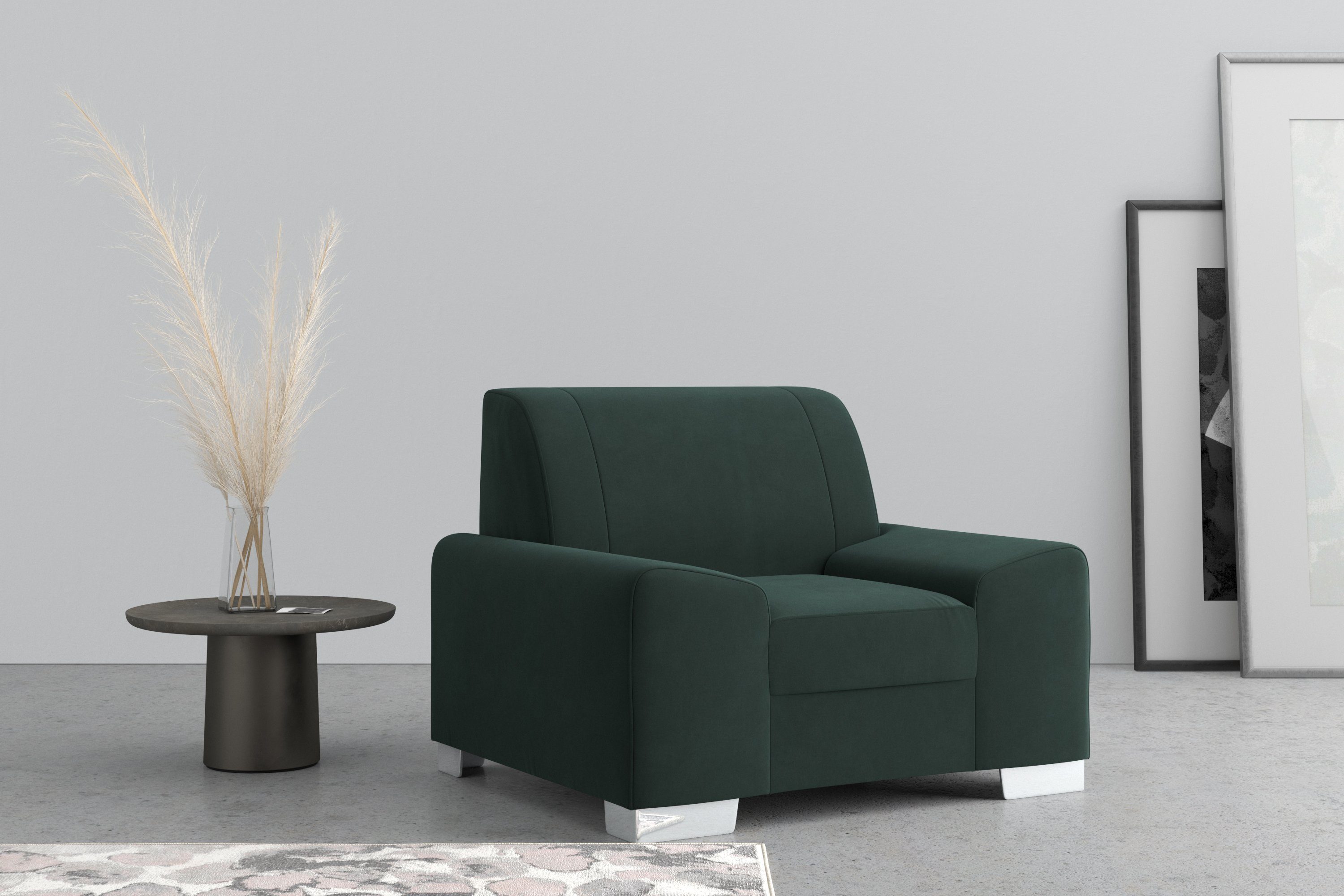 DOMO collection Fauteuil Anzio optioneel met veerkern