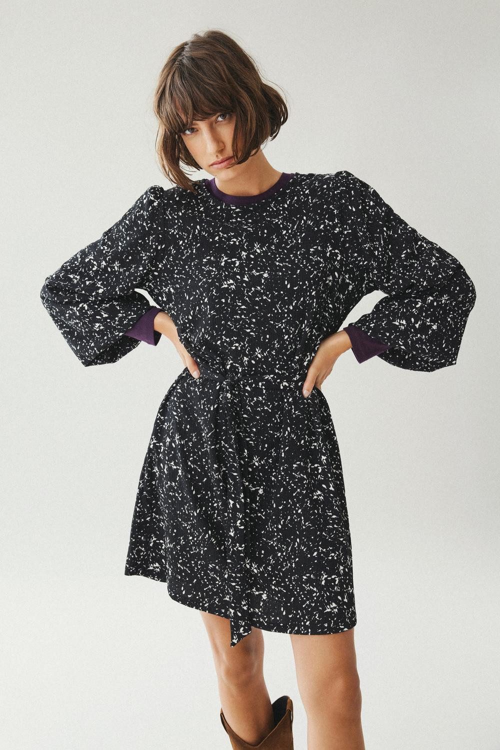 Vila Mini-jurk VIPEFFI L S DRESS NOOS