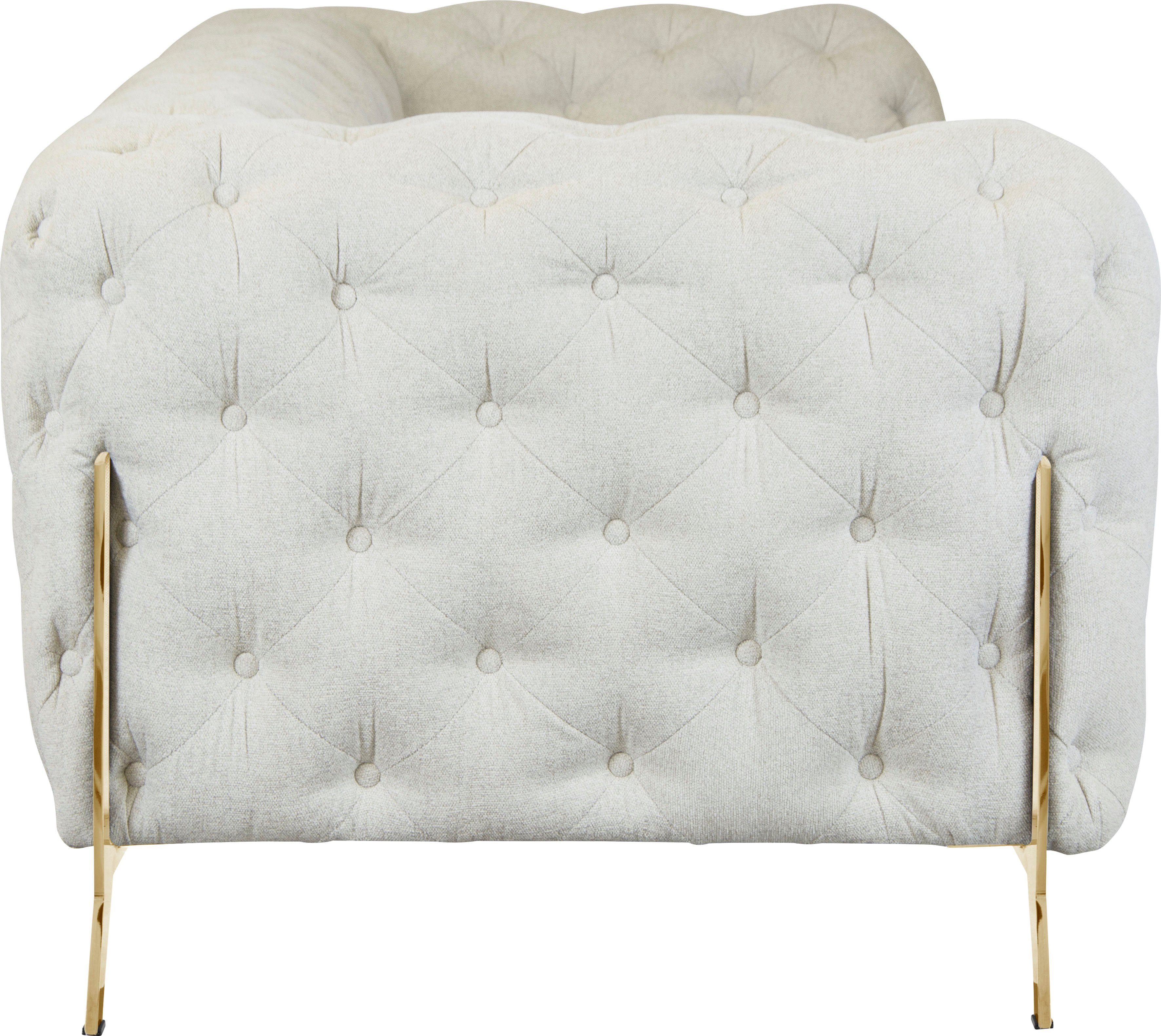 Leonique Chesterfield-bank Amaury luxueuze capitonnage, moderne chesterfield look, kleur van de poten ter keuze