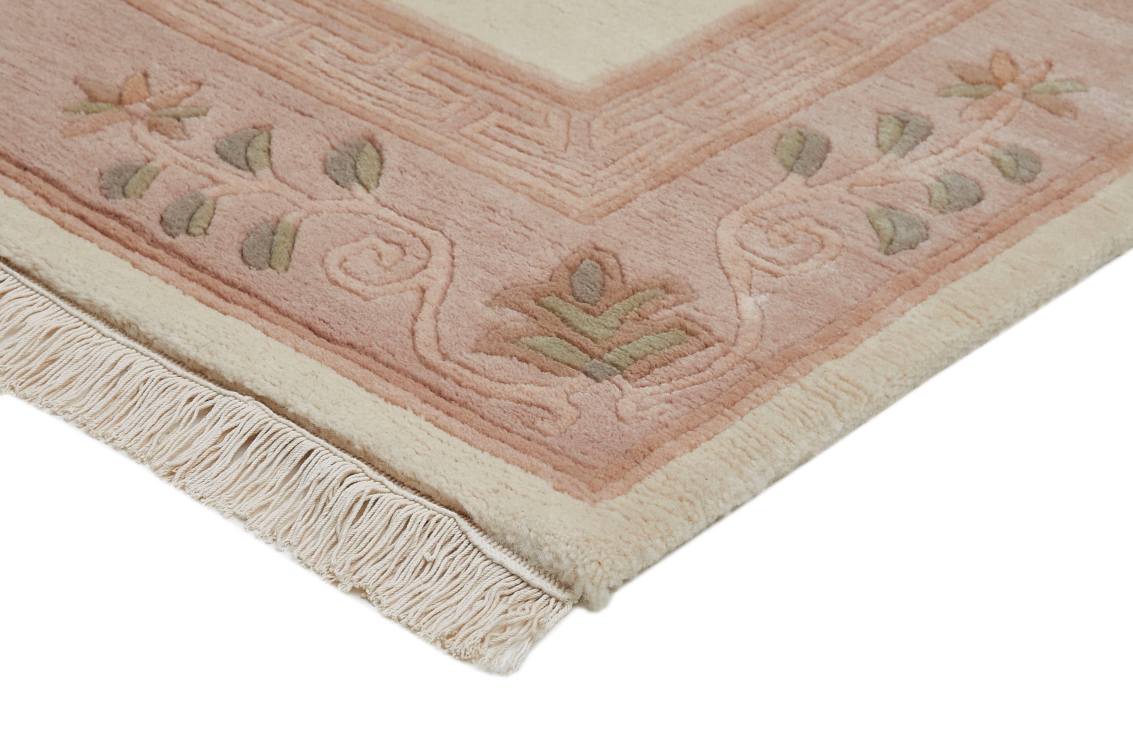 LUXOR living Wollen kleed ADOUR zuivere wol, met de hand geknoopt, met randdessin en franje, woonkamer